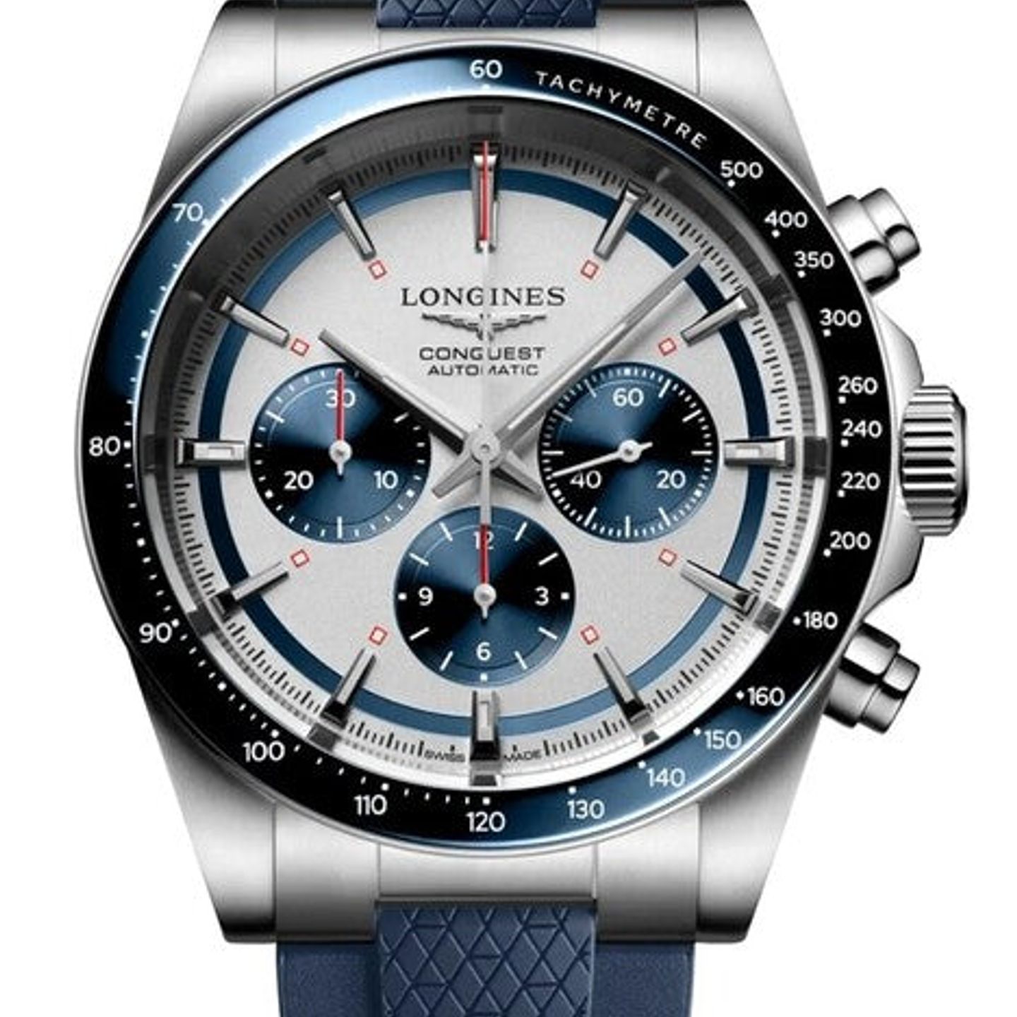 Longines Conquest L3.835.4.98.9 (2026) - Zilver wijzerplaat 42mm Staal (1/1)