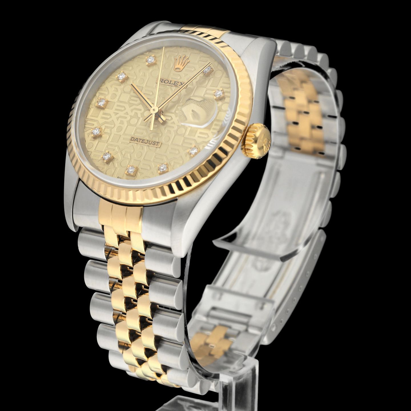 Rolex Datejust 36 16233G (1994) - 36 mm Gold/Steel case (5/8)
