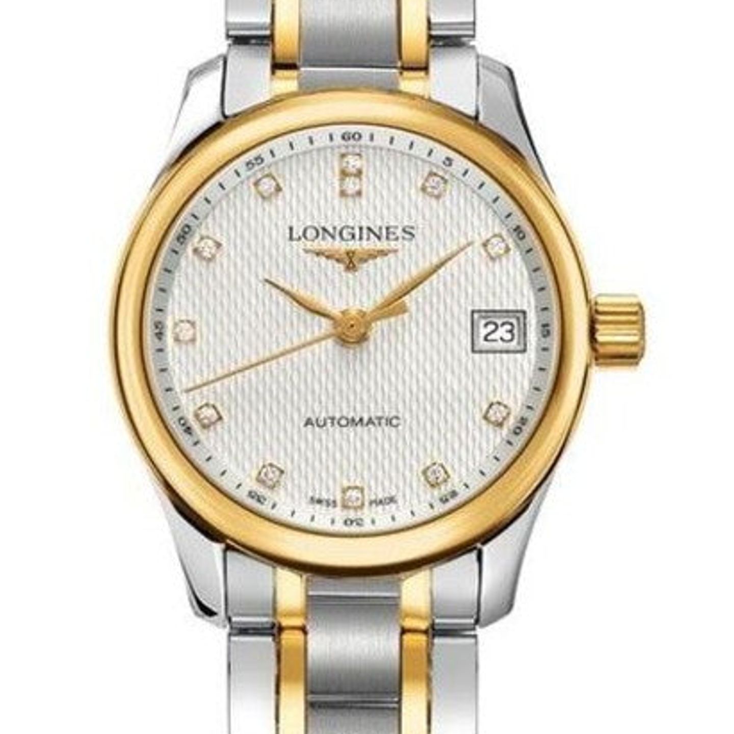 Longines Master Collection L2.128.5.77.7 (2026) - Wit wijzerplaat 26mm Goud/Staal (1/1)