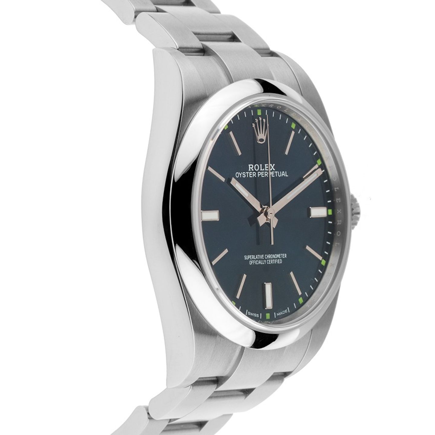 Rolex Oyster Perpetual 39 114300 (2019) - Blue dial 39 mm Steel case (5/8)