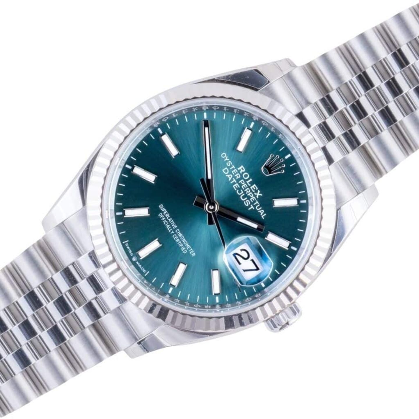 Rolex Datejust 36 126234 (2025) - Groen wijzerplaat 36mm Staal (1/8)