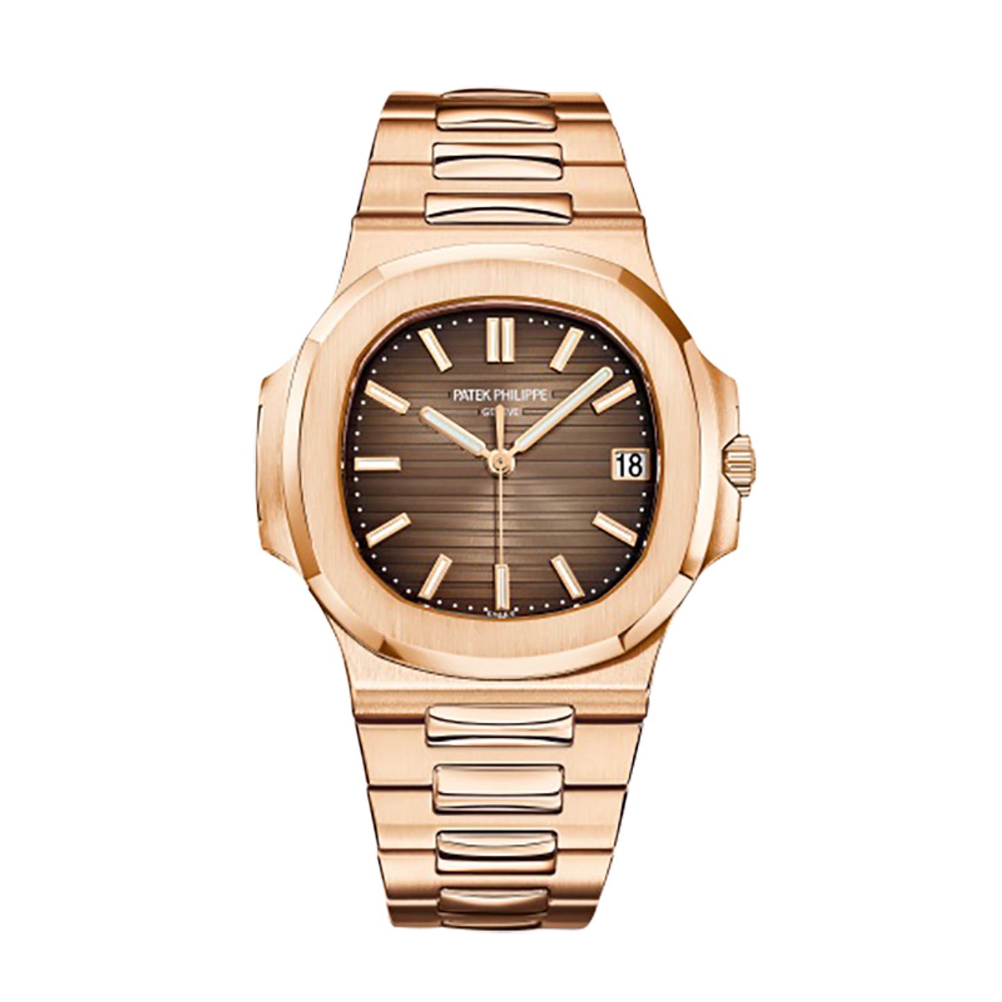 Patek Philippe Nautilus 5711/1R-001 (2021) - Brown dial 40 mm Rose Gold case (1/8)