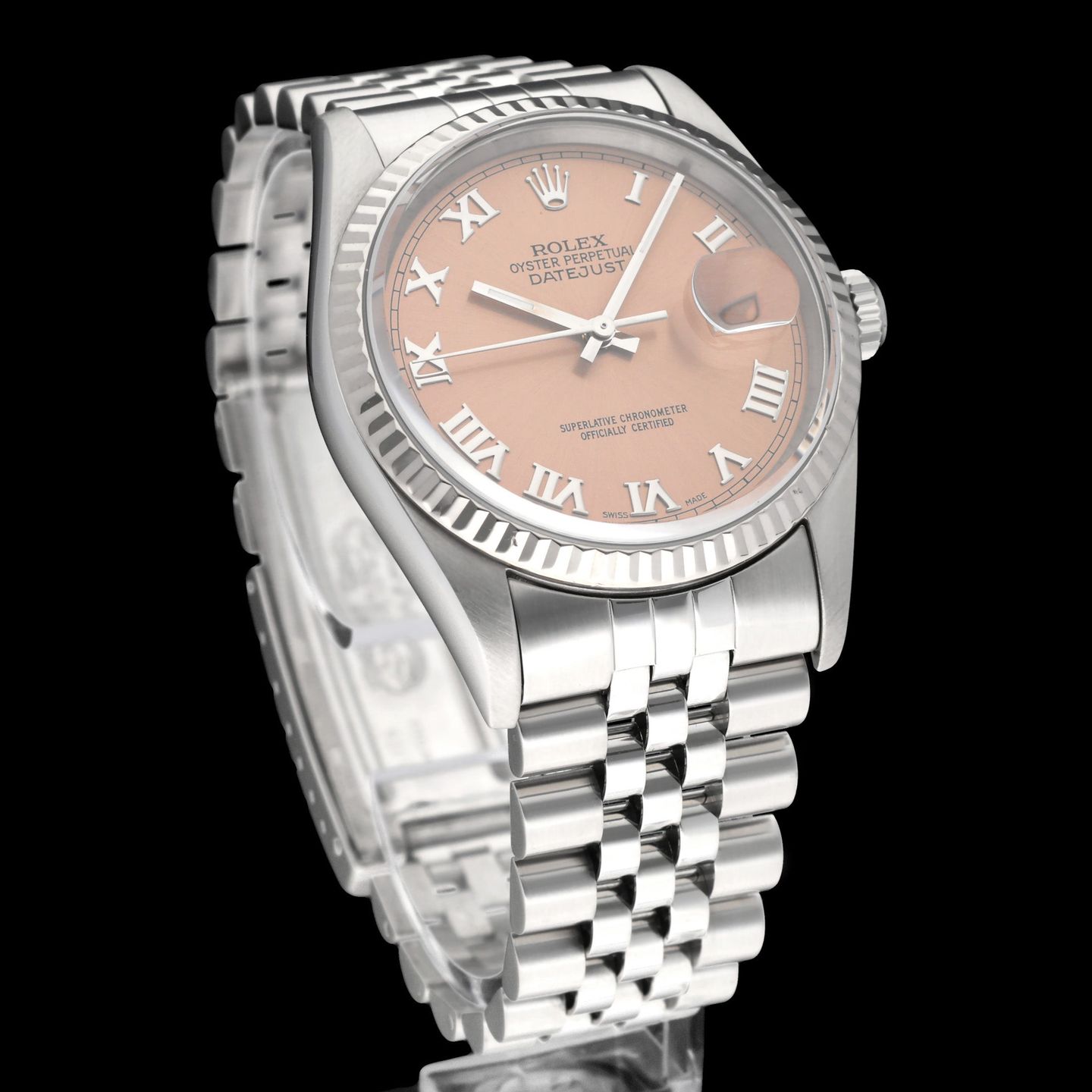 Rolex Datejust 36 16234 (1999) - Pink dial 36 mm Steel case (3/8)