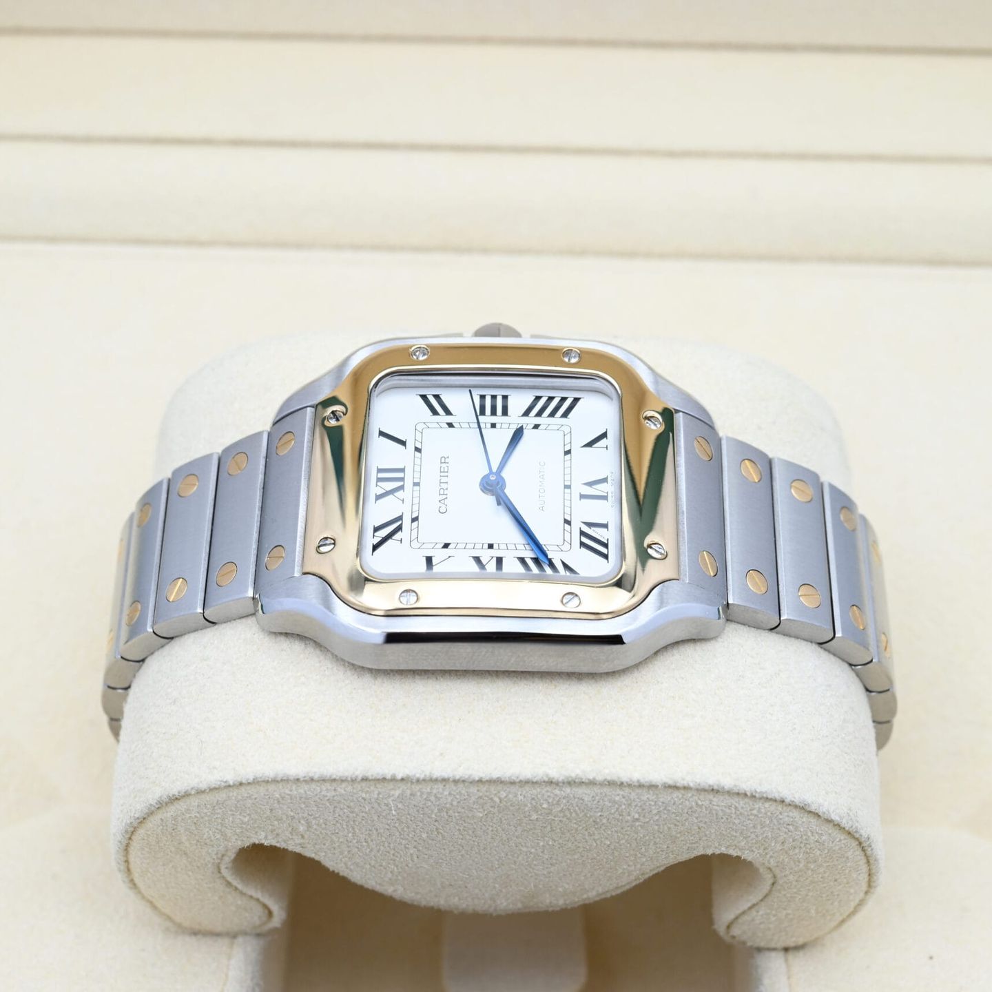 Cartier Santos W2SA0007 (2020) - White dial 35 mm Steel case (3/8)