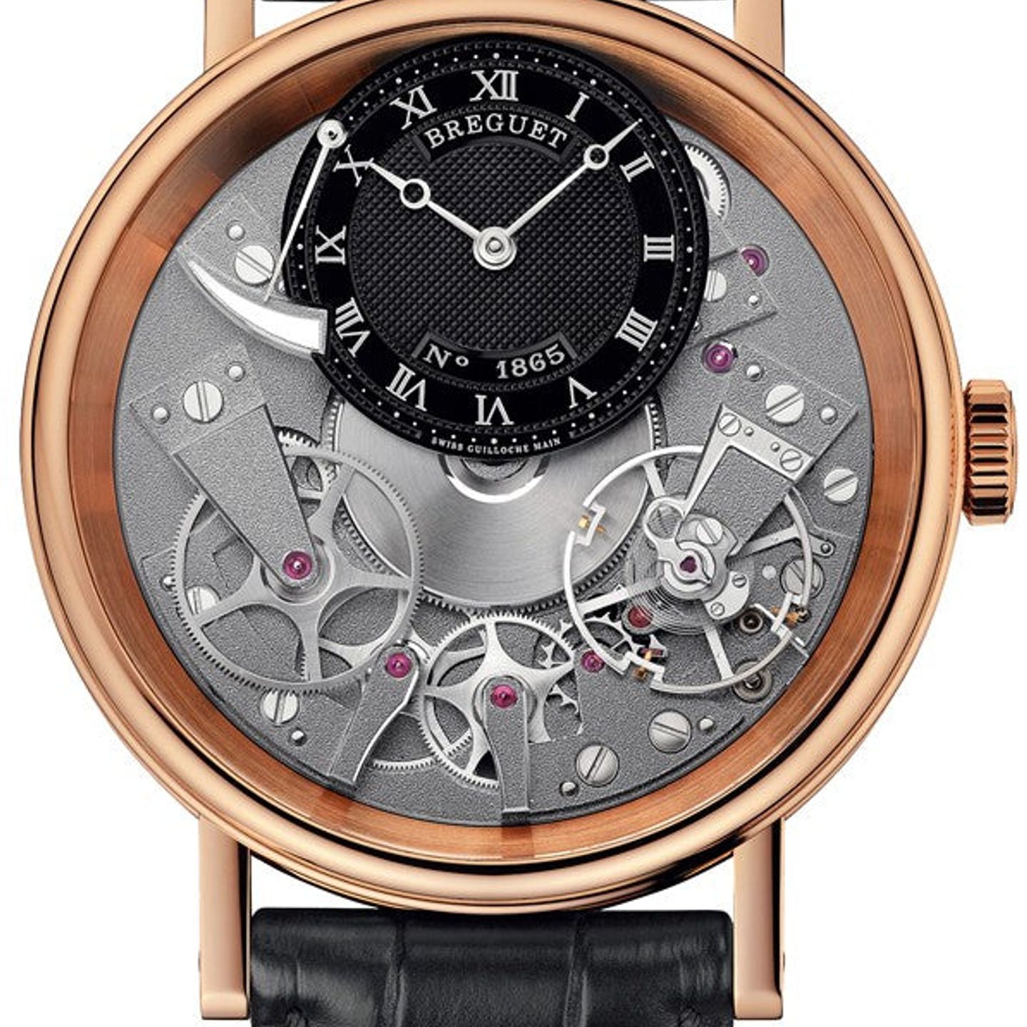 Breguet Tradition 7057BR/G9/9W6 (2026) - Zwart wijzerplaat 40mm Roségoud (1/1)