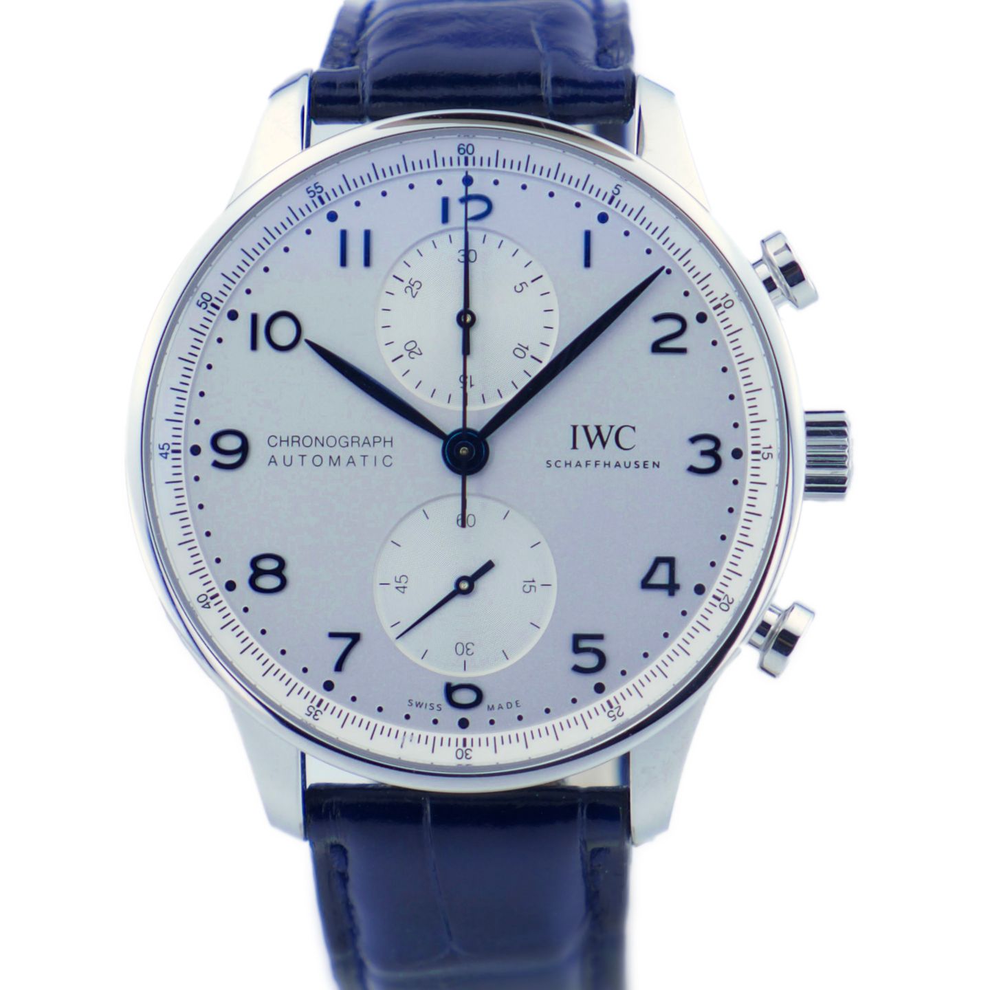 IWC Portuguese Chronograph IW371605 (2024) - Silver dial 41 mm Steel case (1/1)