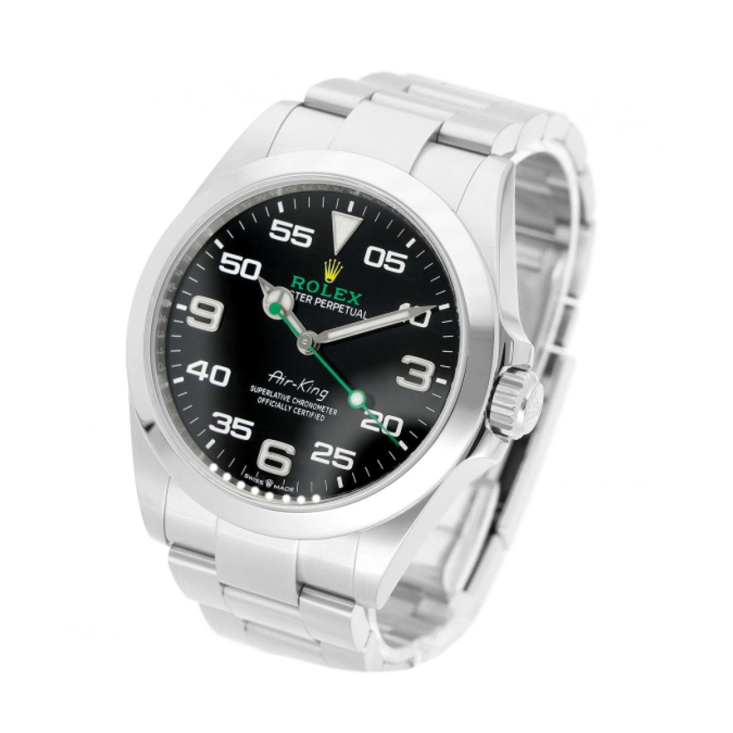 Rolex Air-King 126900 (2022) - Black dial 40 mm Steel case (2/5)