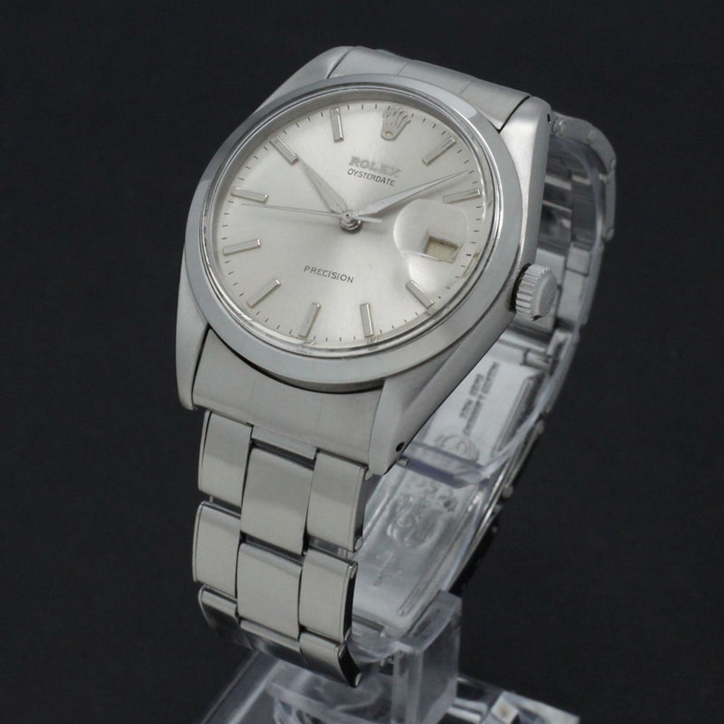 Rolex Oyster Precision 6694 (1964) - Zilver wijzerplaat 34mm Staal (8/14)