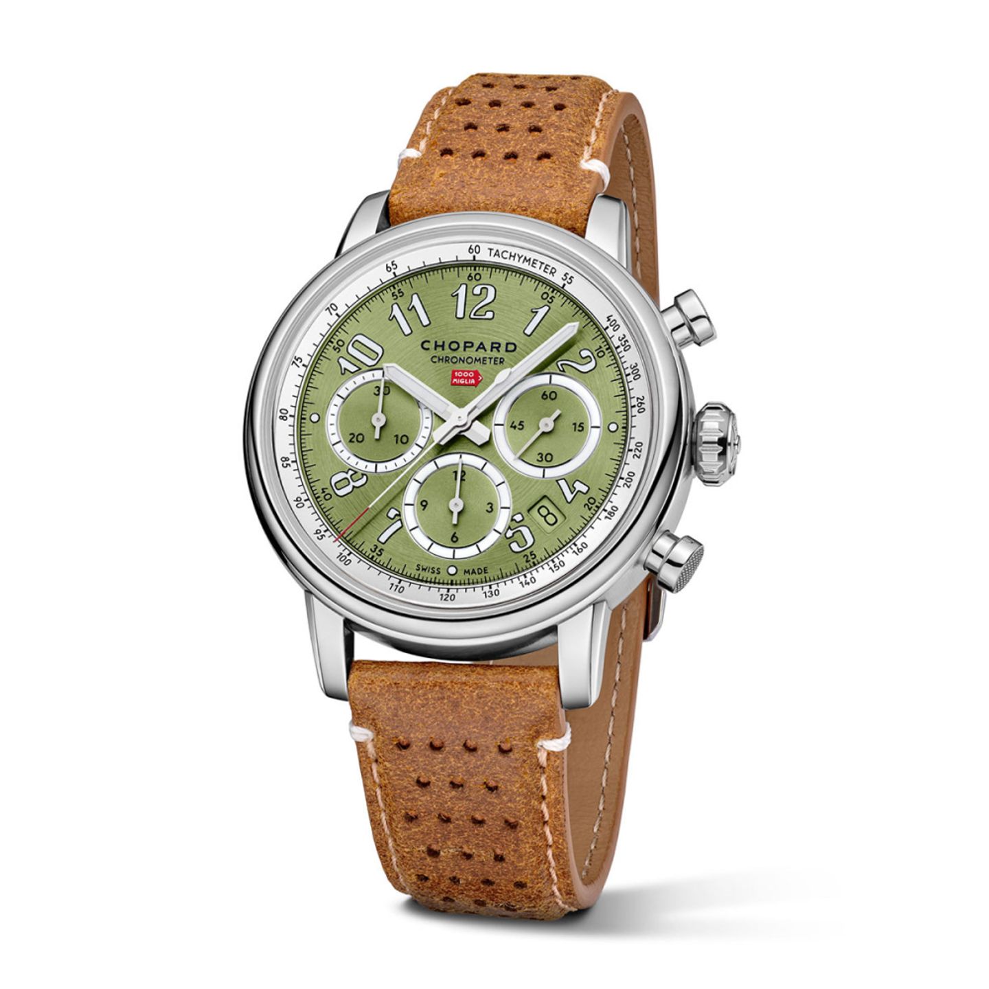 Chopard Mille Miglia 168619-3004 (2024) - Groen wijzerplaat 41mm Staal (1/1)