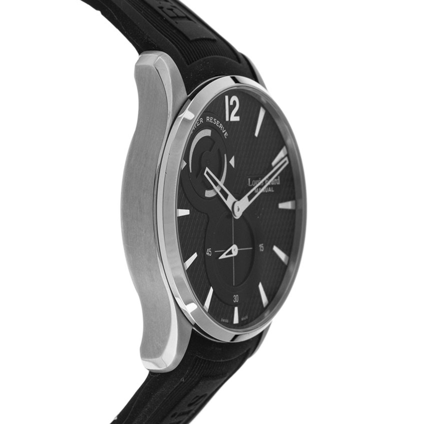 Louis Erard Unknown 53209.AS02 (Unknown (random serial)) - Black dial 42 mm Steel case (3/5)