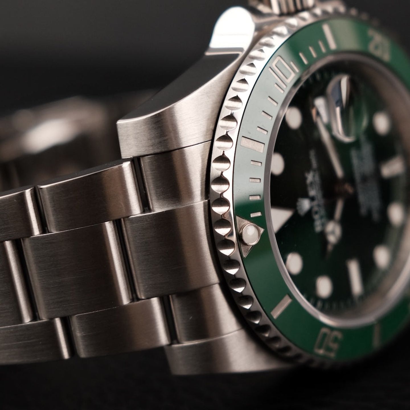 Rolex Submariner Date 116610LV (2014) - Green dial 40 mm Steel case (4/8)