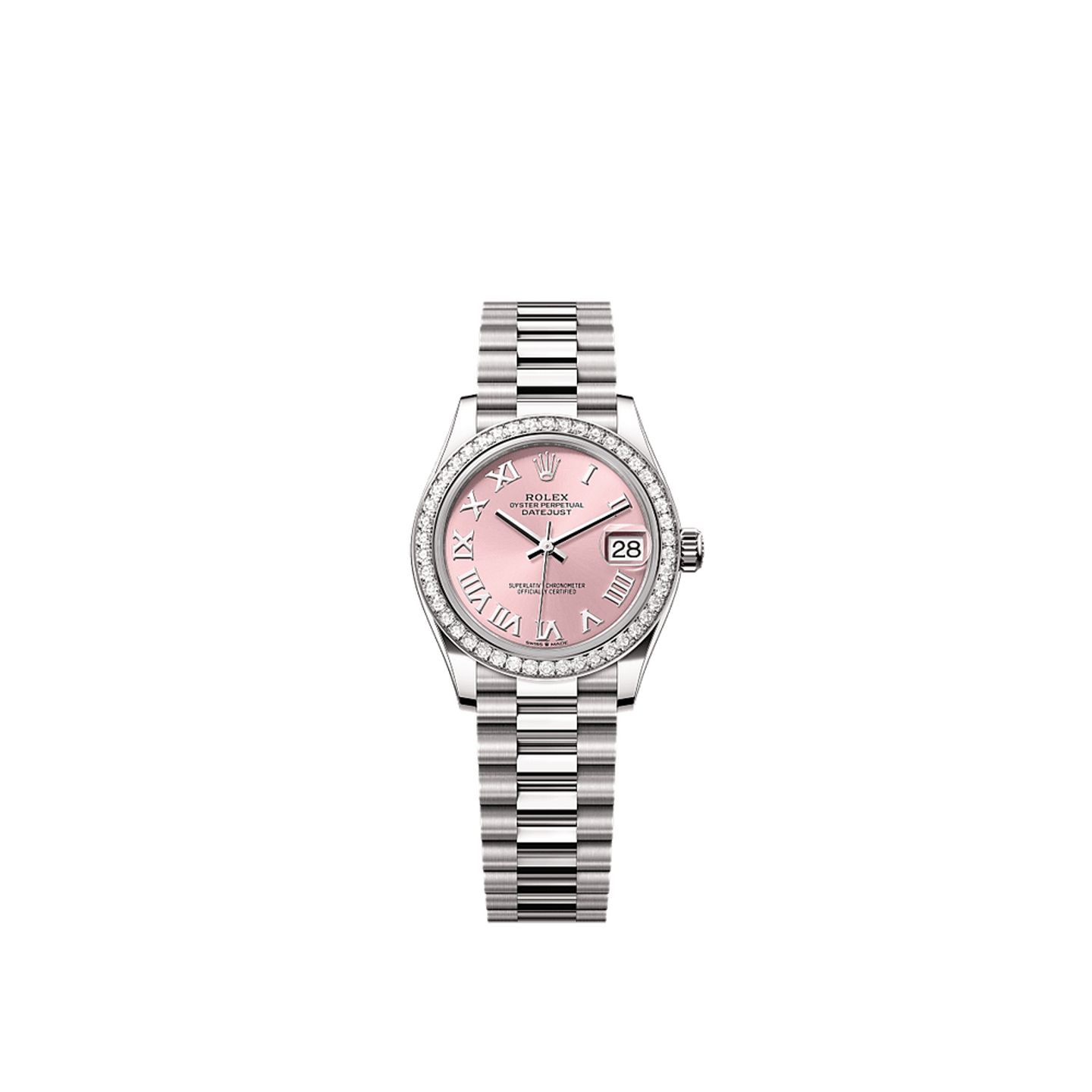 Rolex Datejust 31 278289RBR (2025) - Roze wijzerplaat 31mm Witgoud (1/1)