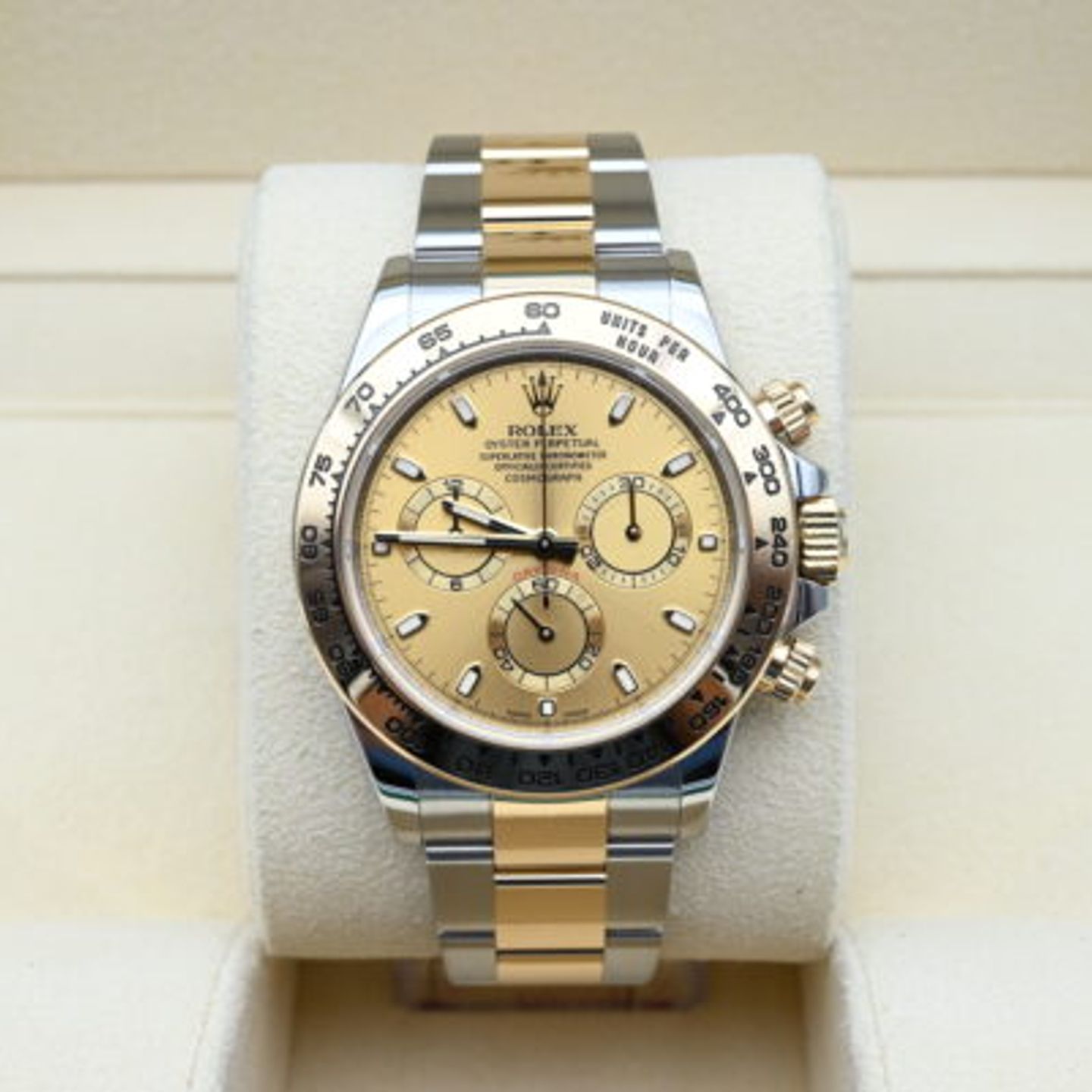 Rolex Daytona 116503 (2021) - Champagne dial 40 mm Gold/Steel case (3/8)