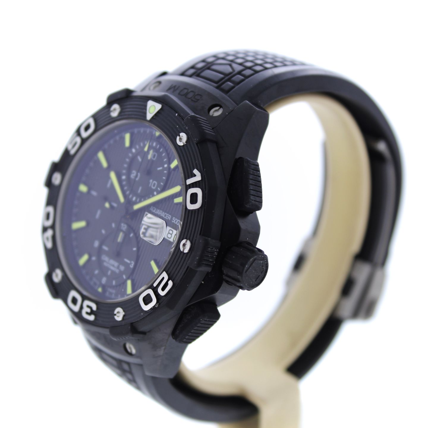 TAG Heuer Aquaracer 500M CAJ2180.FT6023 (2012) - Black dial 44 mm Titanium case (4/7)