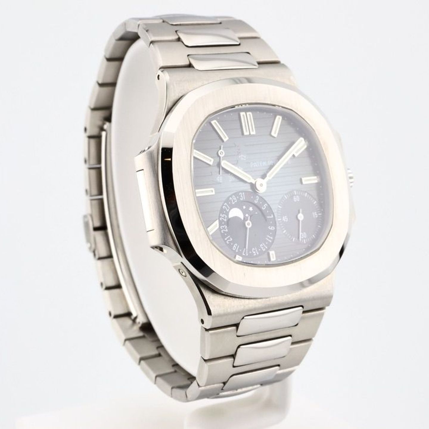 Patek Philippe Nautilus 3712/1A (2005) - Blauw wijzerplaat 39mm Staal (8/8)