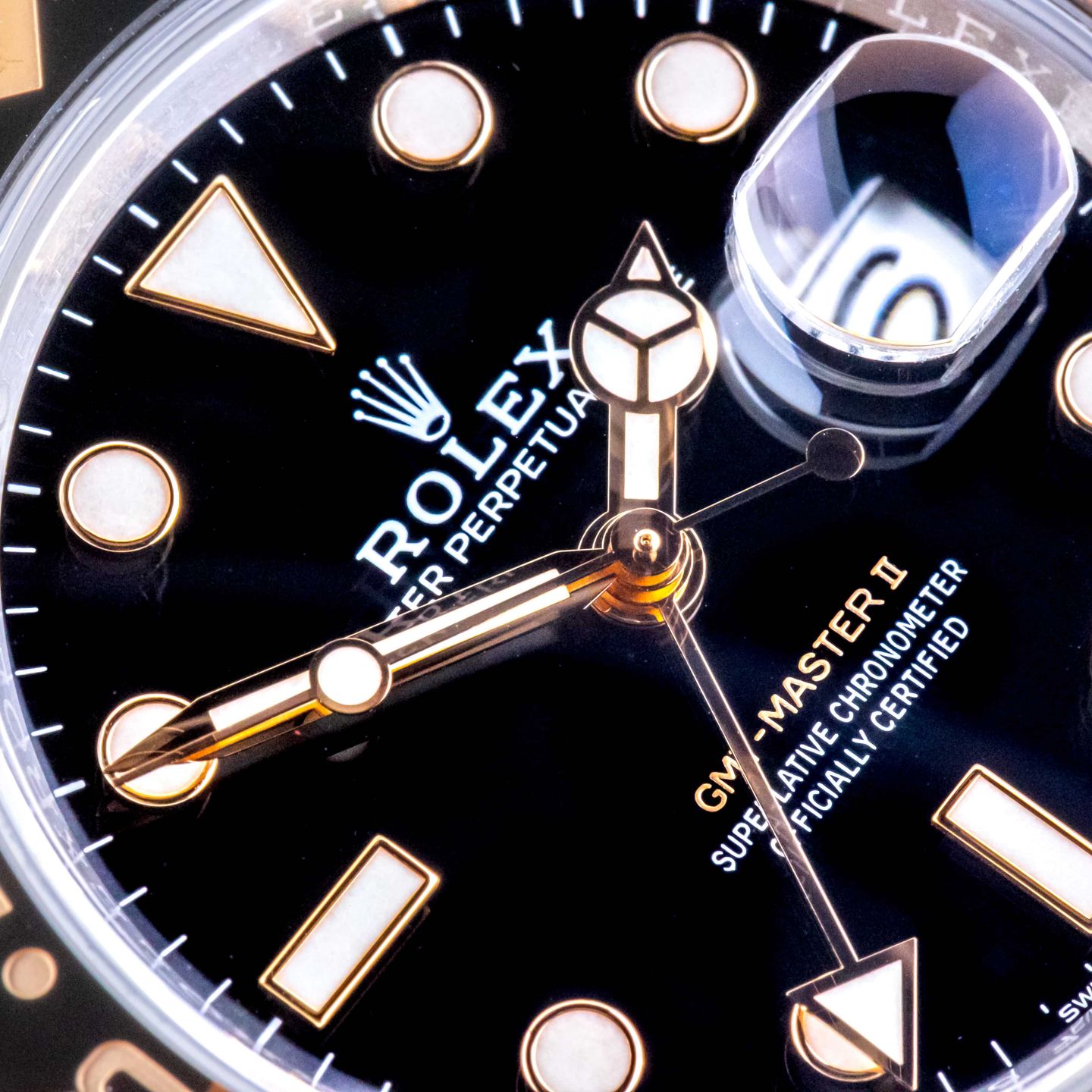 Rolex GMT-Master II 126711CHNR (2018) - Zwart wijzerplaat 40mm Goud/Staal (2/8)