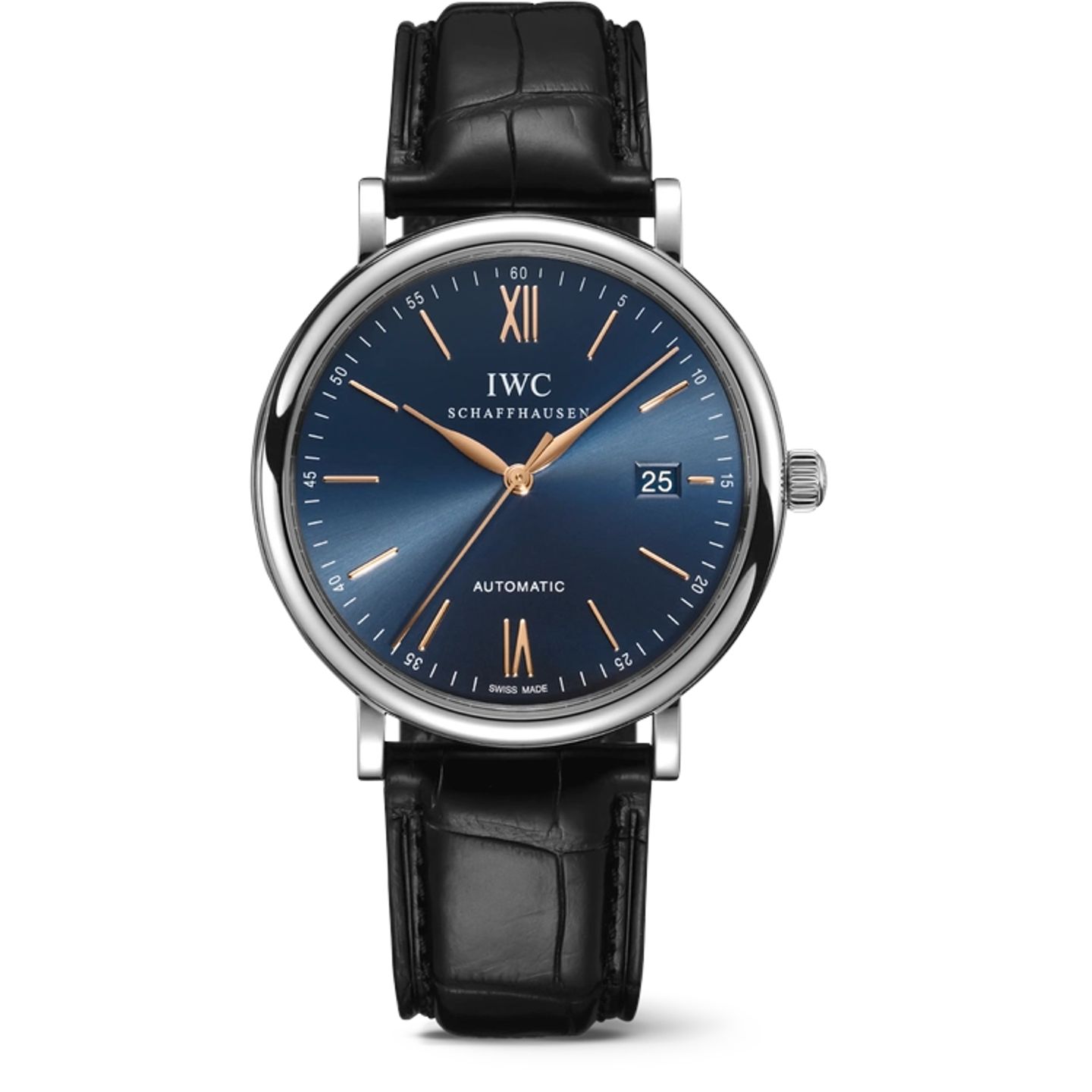 IWC Portofino Automatic IW356523 (2025) - Blauw wijzerplaat 40mm Staal (1/1)