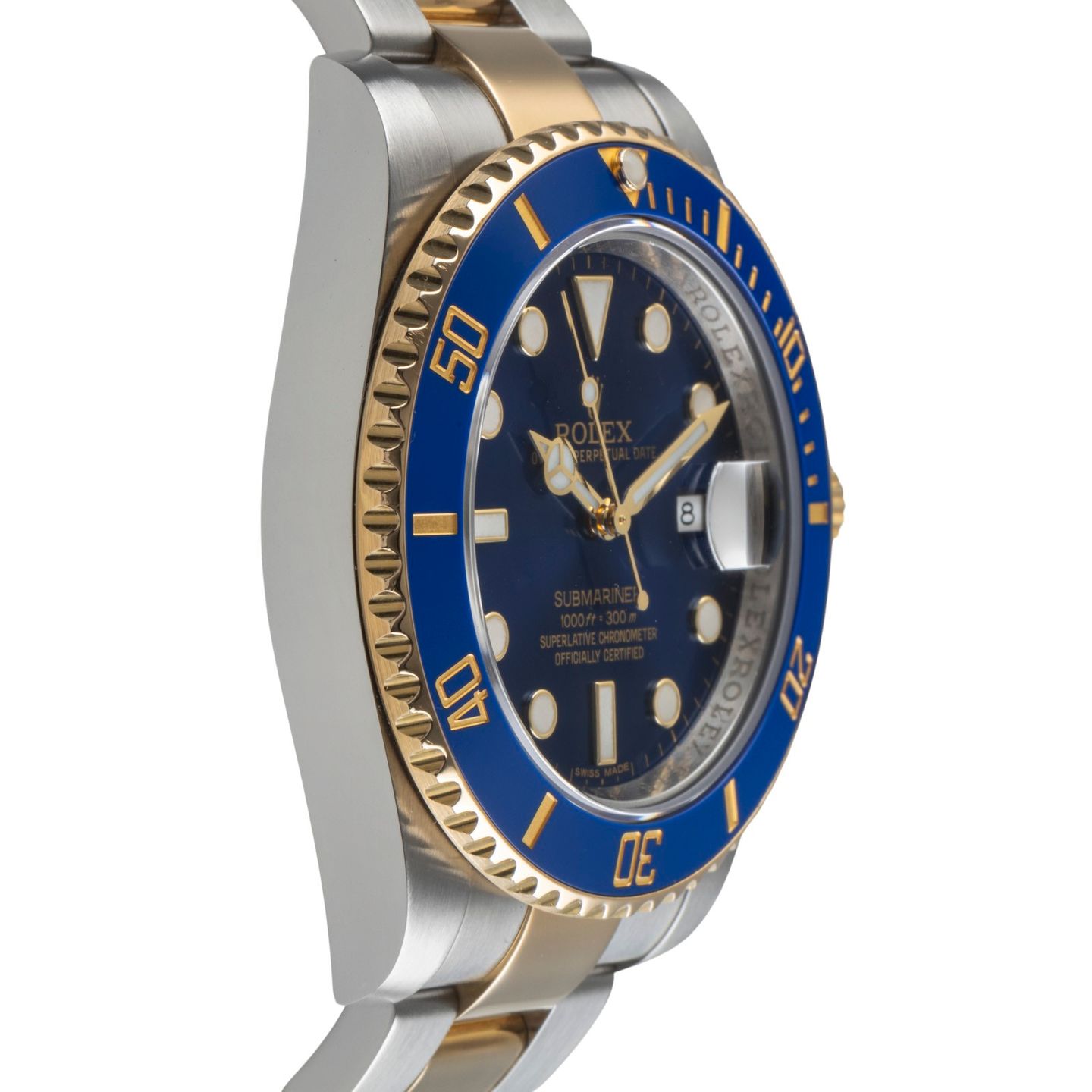 Rolex Submariner Date 116613LB (Onbekend (willekeurig serienummer)) - Blauw wijzerplaat 40mm Goud/Staal (7/8)