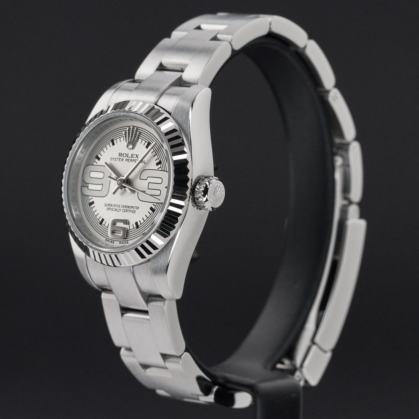 Rolex Oyster Perpetual 26 176234 (2008) - Silver dial 26 mm Steel case (4/8)