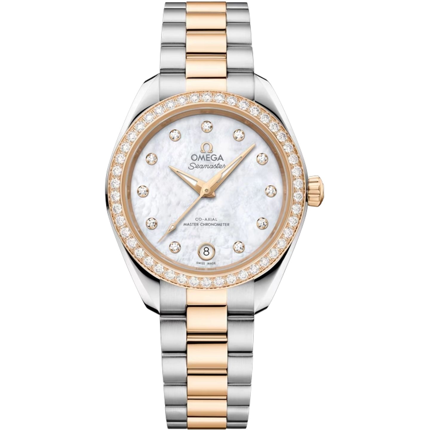 Omega Seamaster Aqua Terra 220.25.30.20.55.001 (2025) - White dial 30 mm Gold/Steel case (1/1)