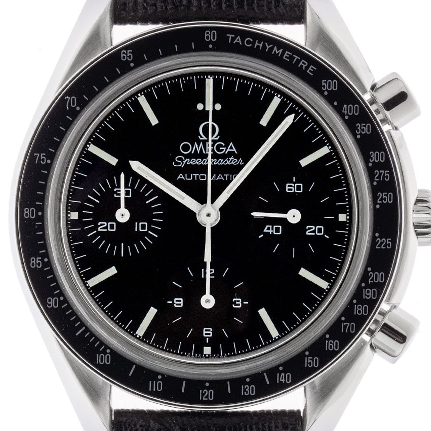 Omega Speedmaster Reduced 175.0042 (1998) - Black dial 39 mm Steel case (1/8)