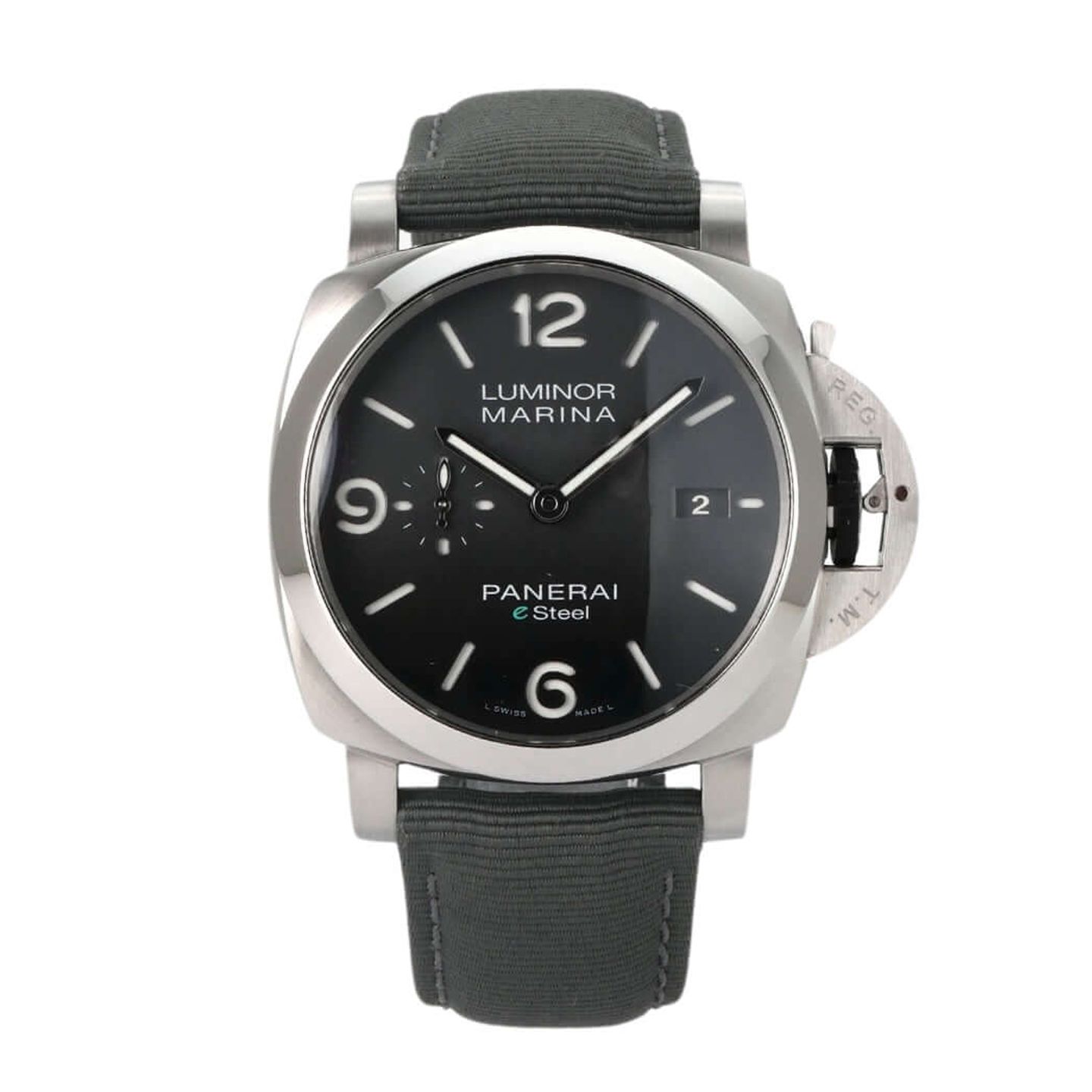 Panerai Luminor Marina PAM01358 (2021) - Grijs wijzerplaat 44mm Staal (2/8)