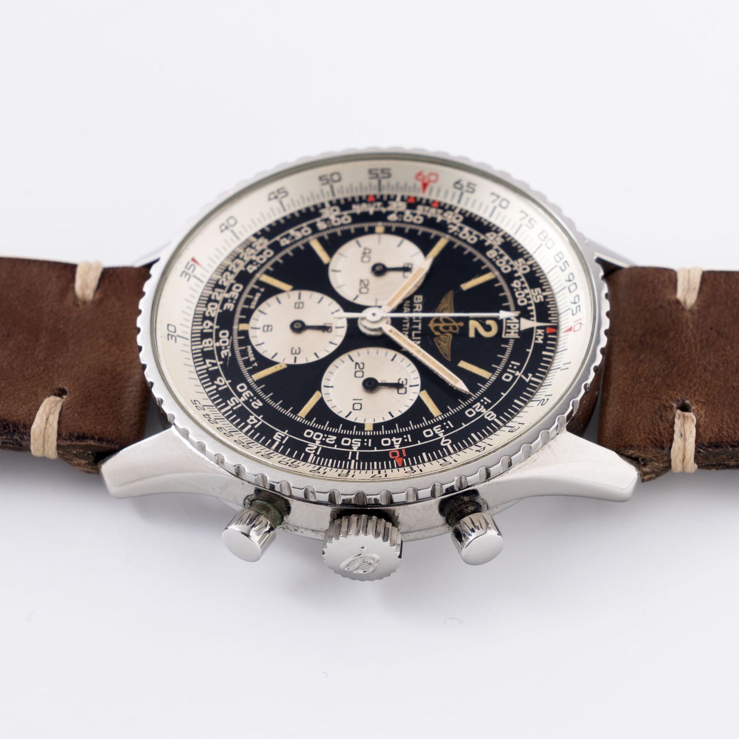 Breitling Navitimer Cosmonaute 81600 (Unknown (random serial)) - Black dial 41 mm Steel case (5/7)