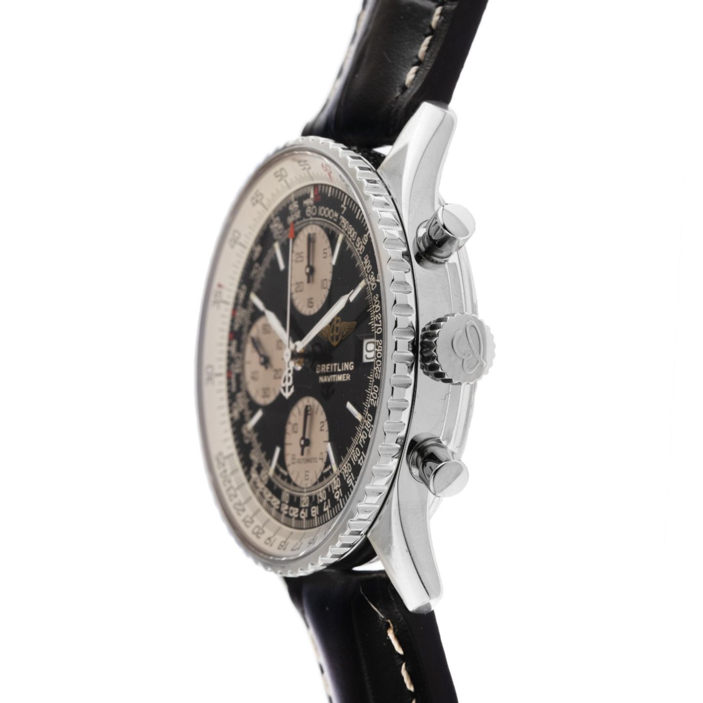 Breitling Old Navitimer A13022 SNOWBIRDS (1996) - Zwart wijzerplaat 42mm Staal (4/8)