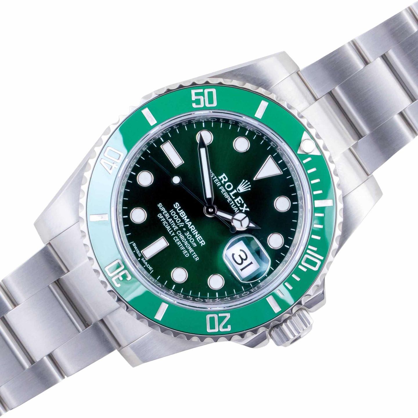 Rolex Submariner Date 116610LV (Onbekend (willekeurig serienummer)) - Groen wijzerplaat 40mm Staal (1/8)
