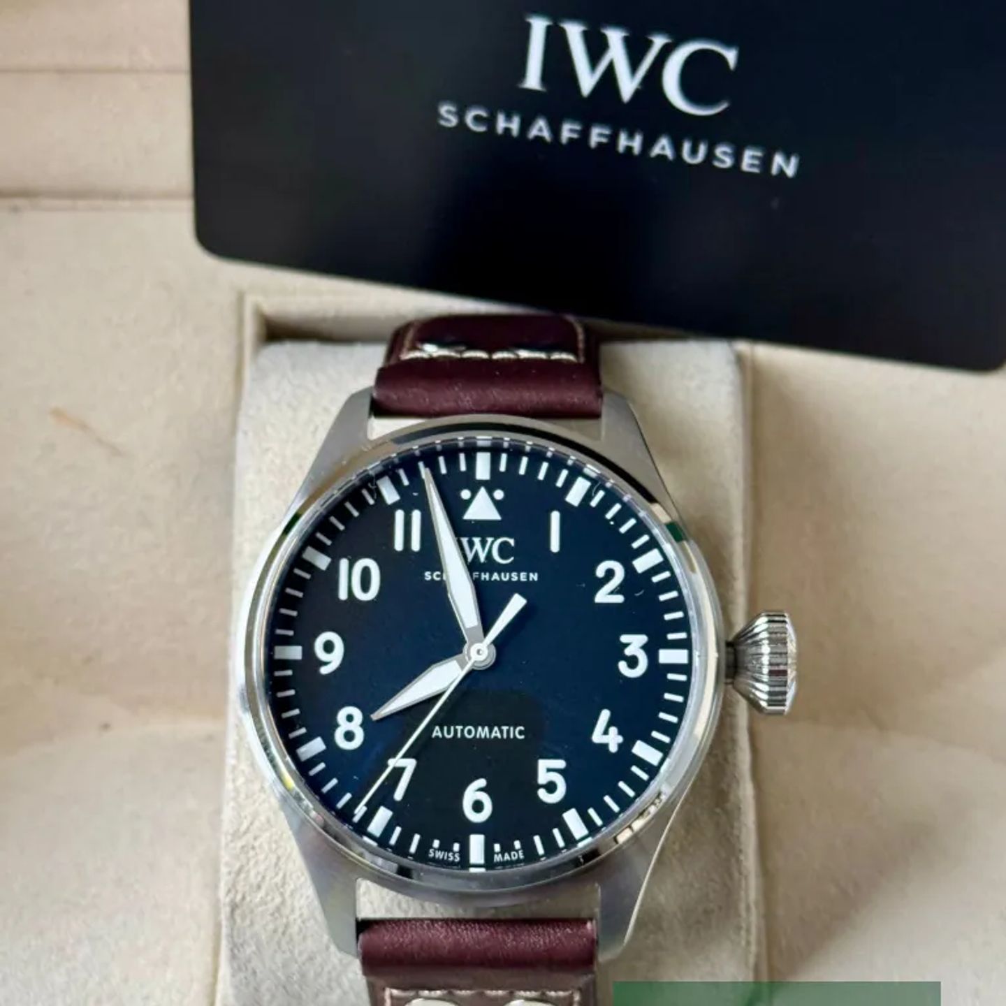 IWC Big Pilot IW329301 (2026) - Zwart wijzerplaat 43mm Staal (7/7)