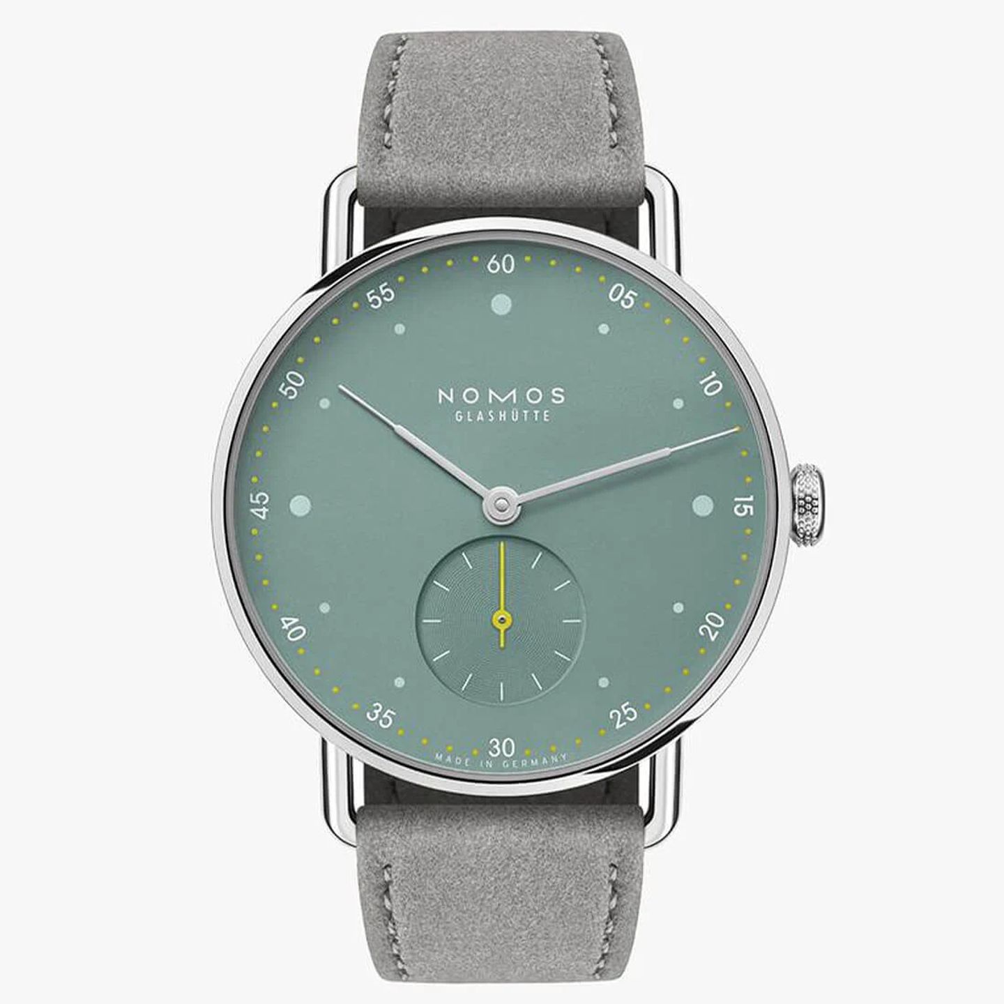 NOMOS Metro 1124 (2024) - Groen wijzerplaat 33mm Staal (3/3)