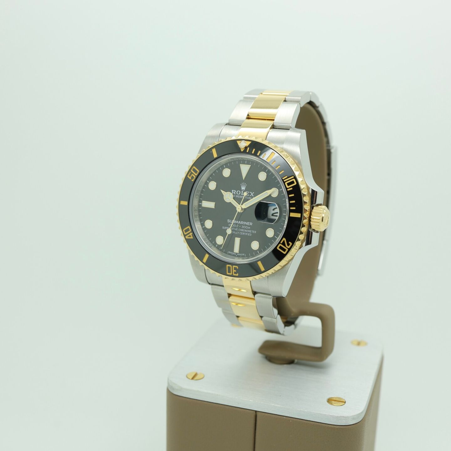 Rolex Submariner Date 116613LN (2019) - Zwart wijzerplaat 40mm Goud/Staal (1/8)