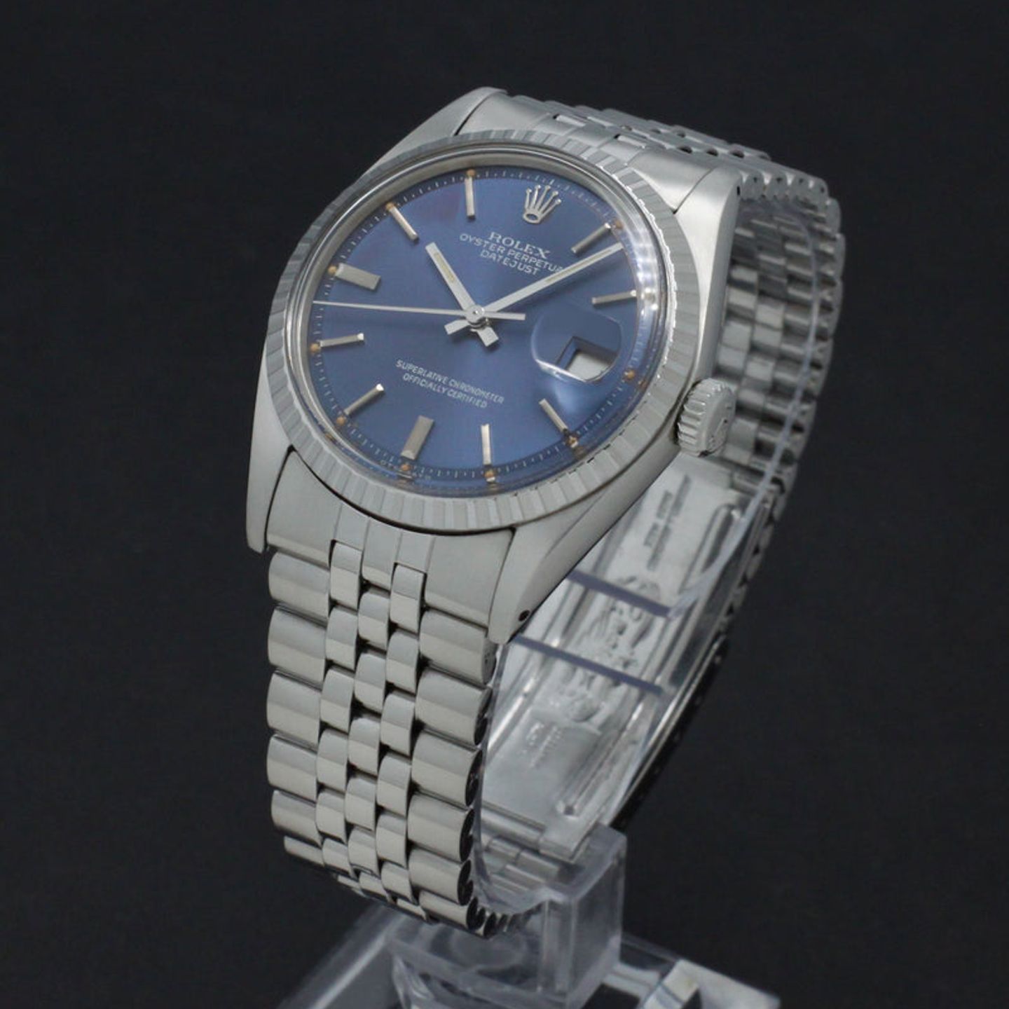 Rolex Datejust 1603 (1973) - Blauw wijzerplaat 36mm Staal (5/7)