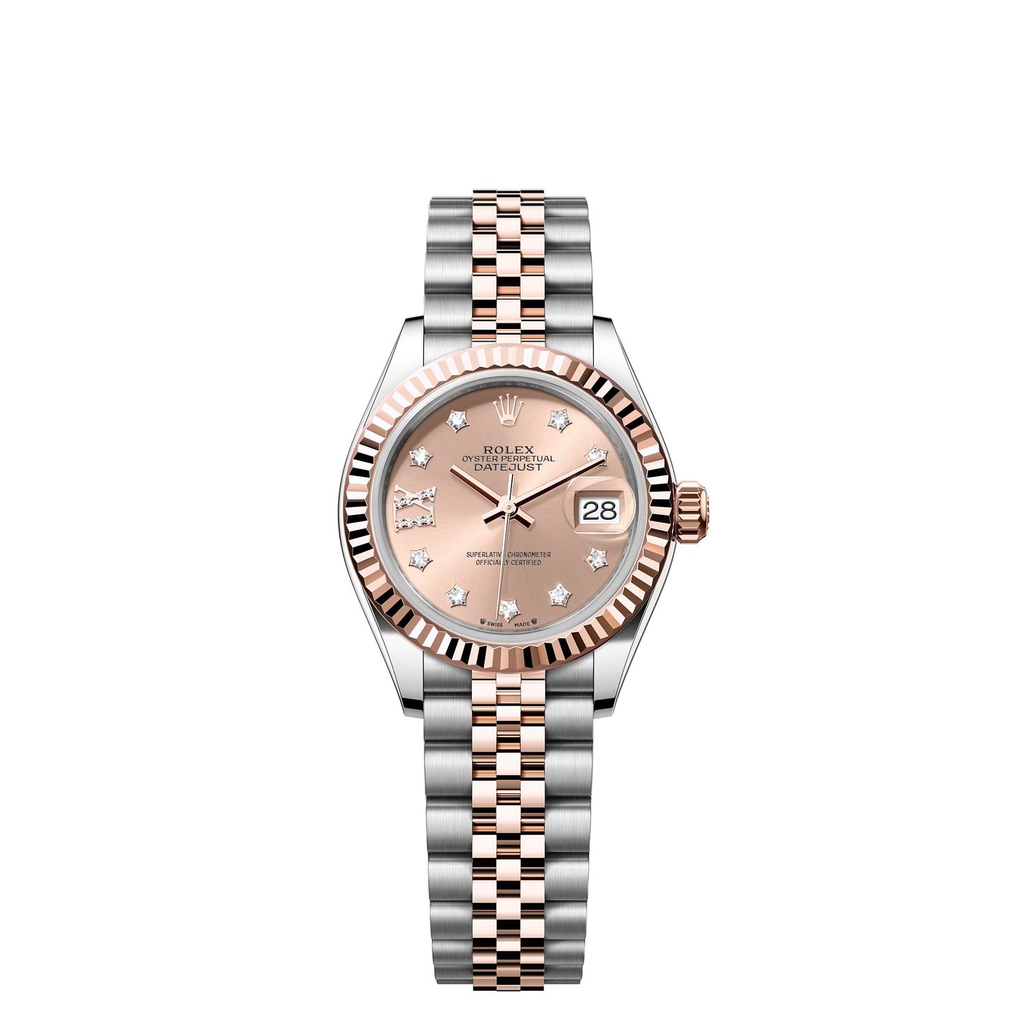 Rolex Lady-Datejust 279171 (2024) - Goud wijzerplaat 28mm Staal (1/8)