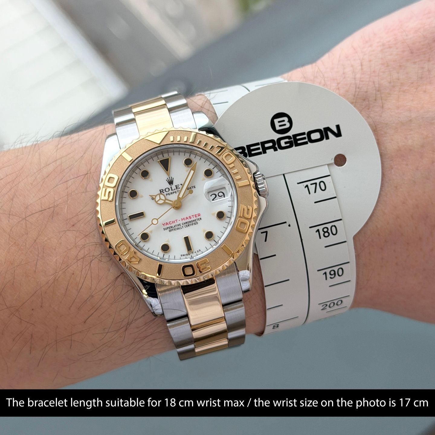 Rolex Yacht-Master 68623 (1998) - Wit wijzerplaat 35mm Goud/Staal (2/8)