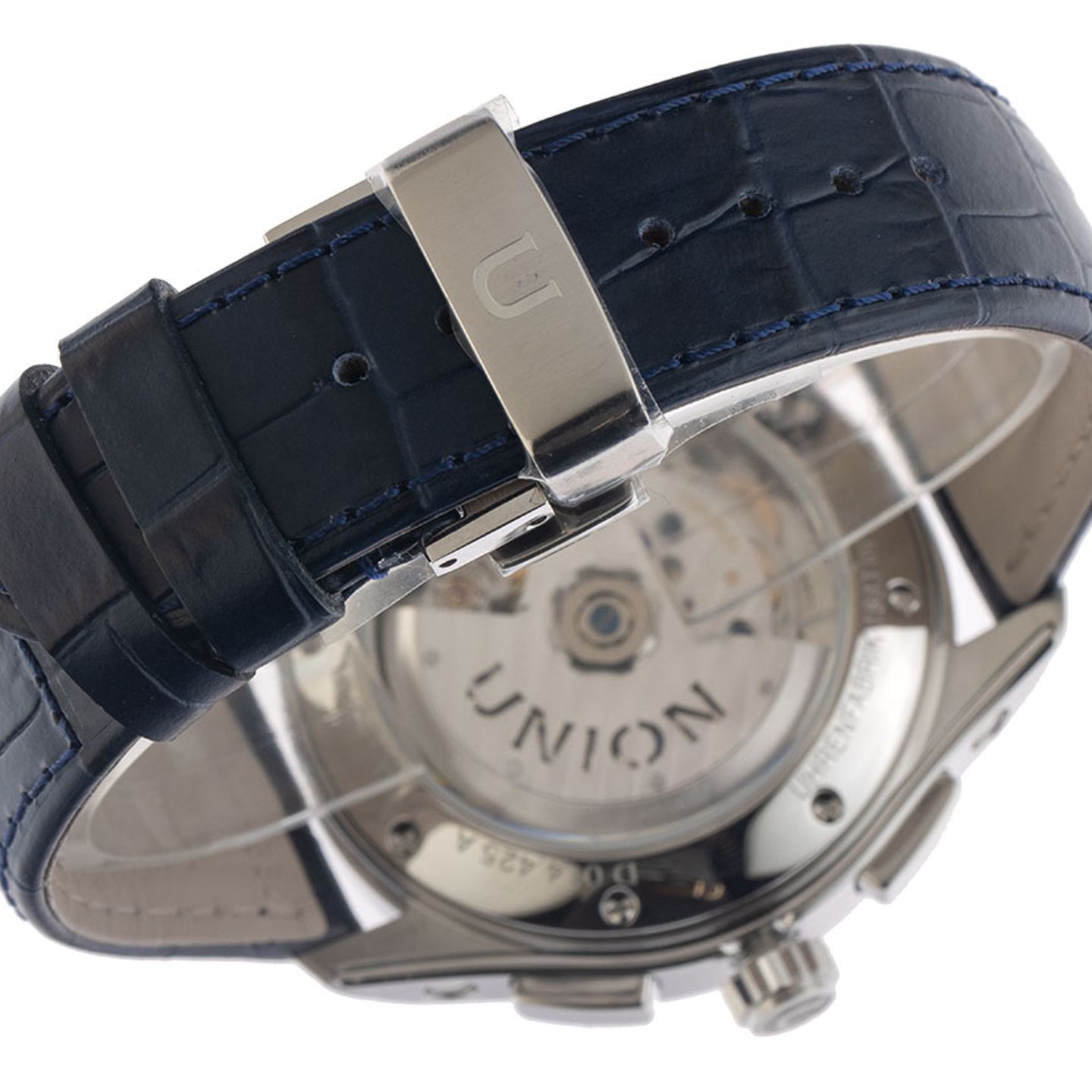 Union Glashütte Belisar Chronograph D014.425.16.047.01 (2026) - Blue dial 42 mm Steel case (7/8)
