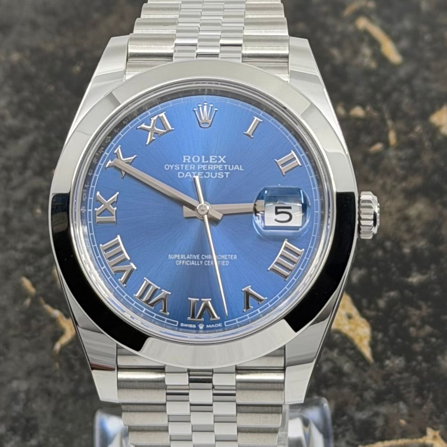 Rolex Datejust 41 126300 (2025) - Blauw wijzerplaat 41mm Staal (2/8)