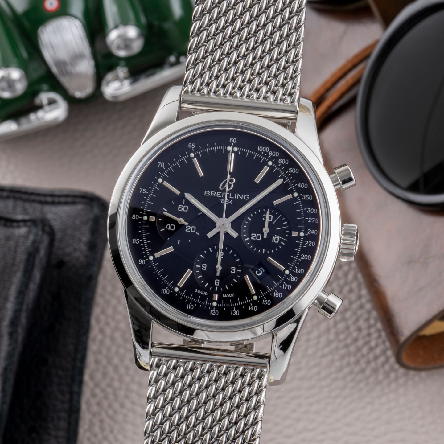 Breitling Transocean Chronograph AB0152 (2011) - 43 mm Steel case (3/8)