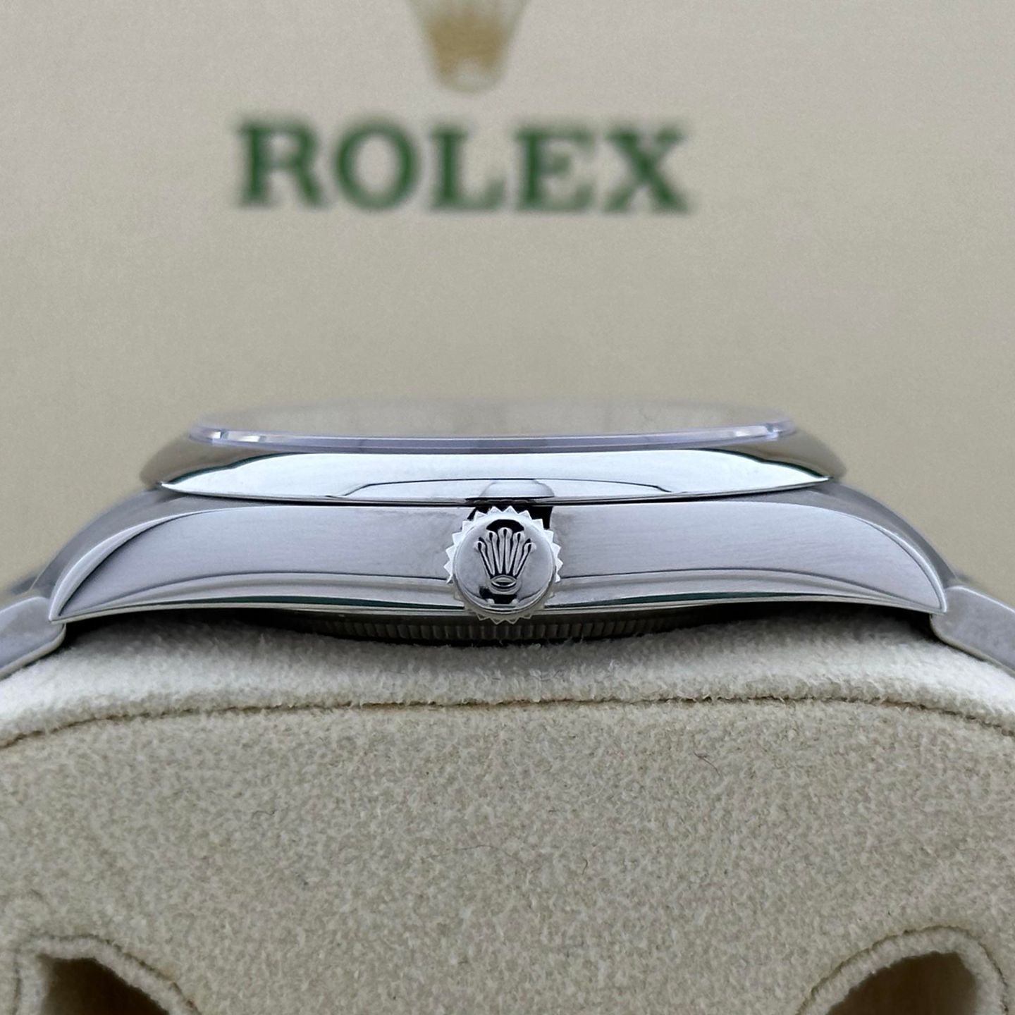 Rolex Oyster Perpetual 41 124300 (2022) - Blauw wijzerplaat 41mm Staal (3/8)