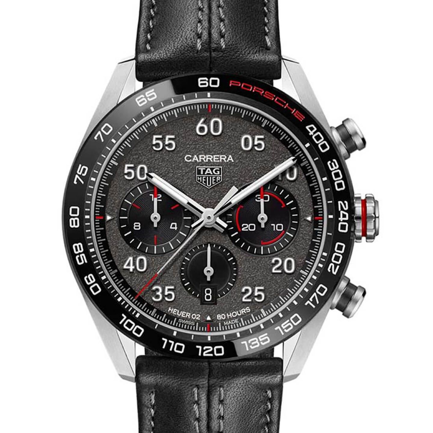 TAG Heuer Carrera Porsche Chronograph Special Edition CBN2A1F.FC6492 (2024) - Grijs wijzerplaat 44mm Staal (1/3)