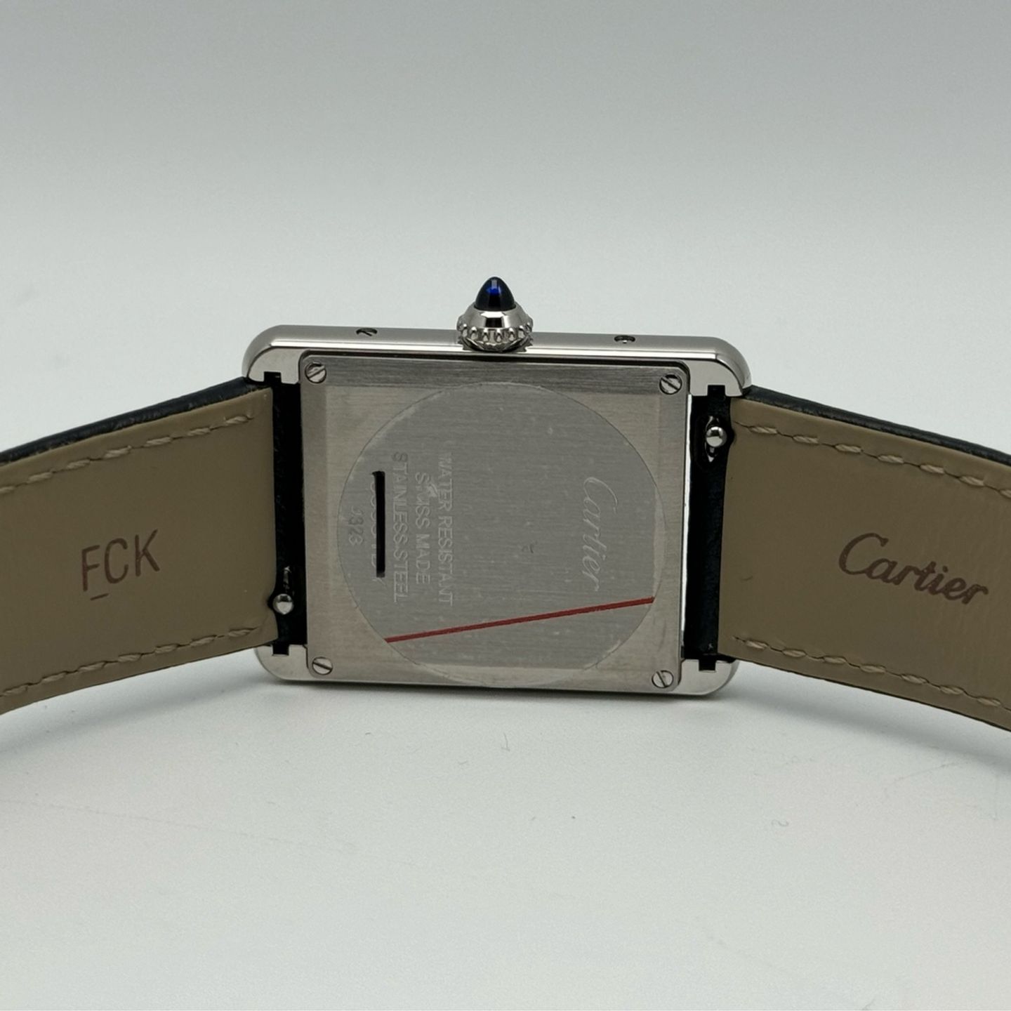 Cartier Tank WSTA0041 (2023) - White dial 34 mm Steel case (8/9)