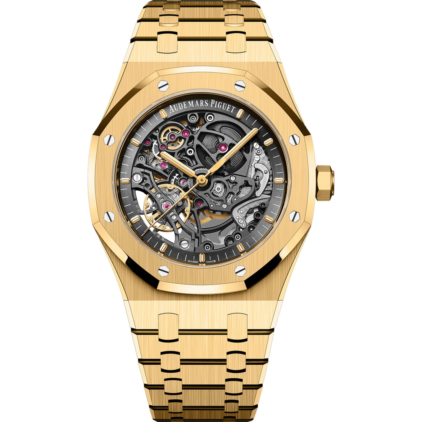 Audemars Piguet Royal Oak Double Balance Wheel Openworked 15407BA.OO.1220BA.01 (2025) - Transparent dial 41 mm Yellow Gold case (1/1)