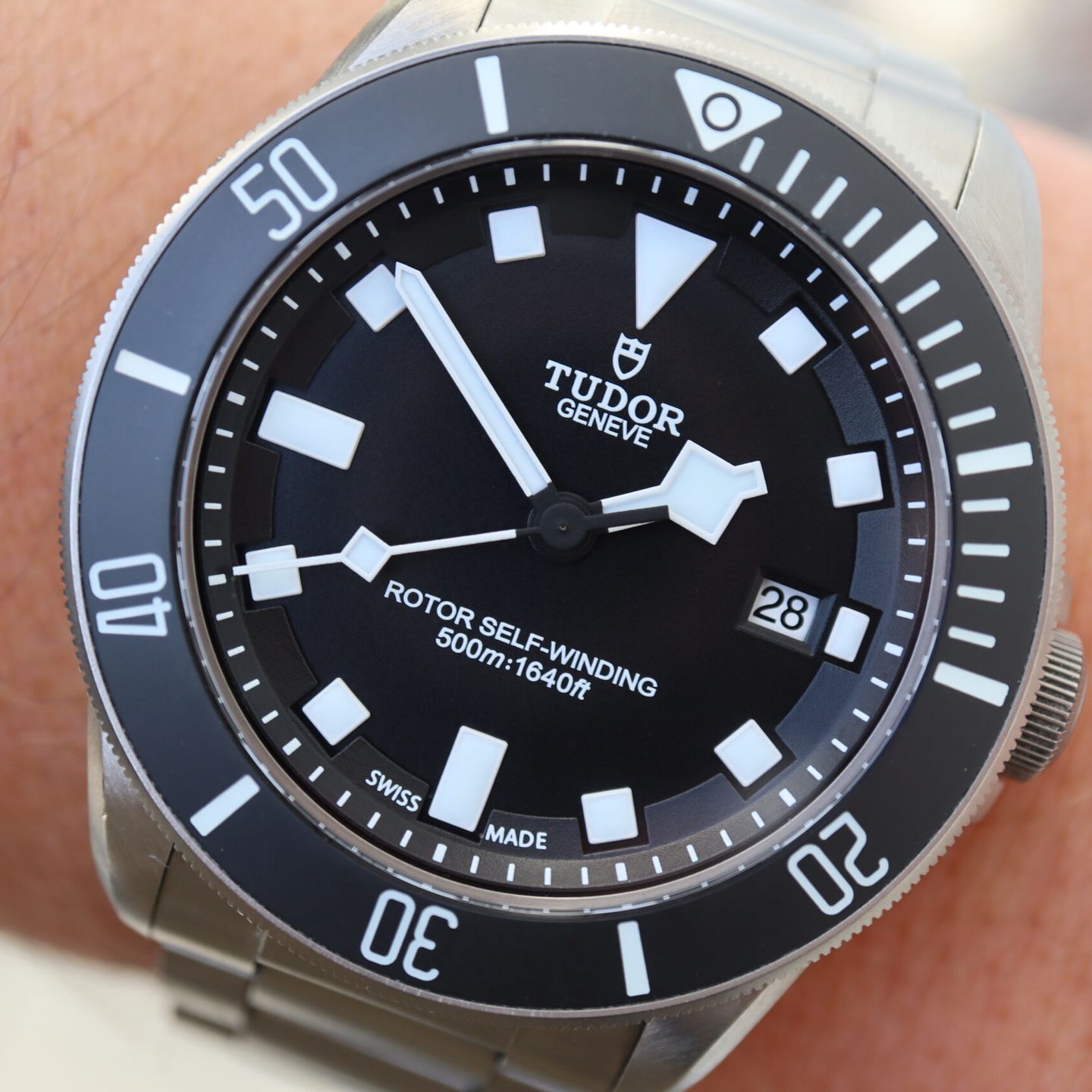 Tudor Pelagos 25500TN (2015) - Zwart wijzerplaat 42mm Titanium (1/8)