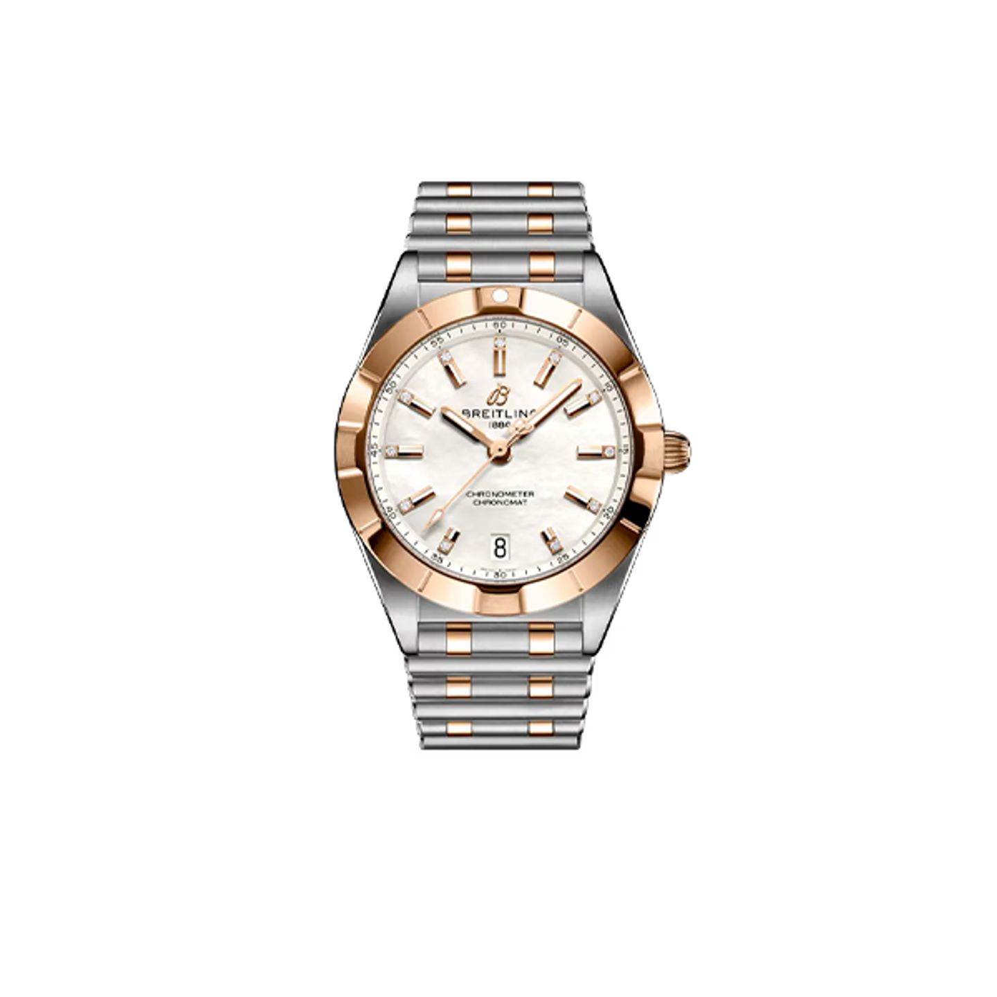 Breitling Chronomat U77310101A2U1 (2026) - Pearl dial 32 mm Gold/Steel case (1/8)