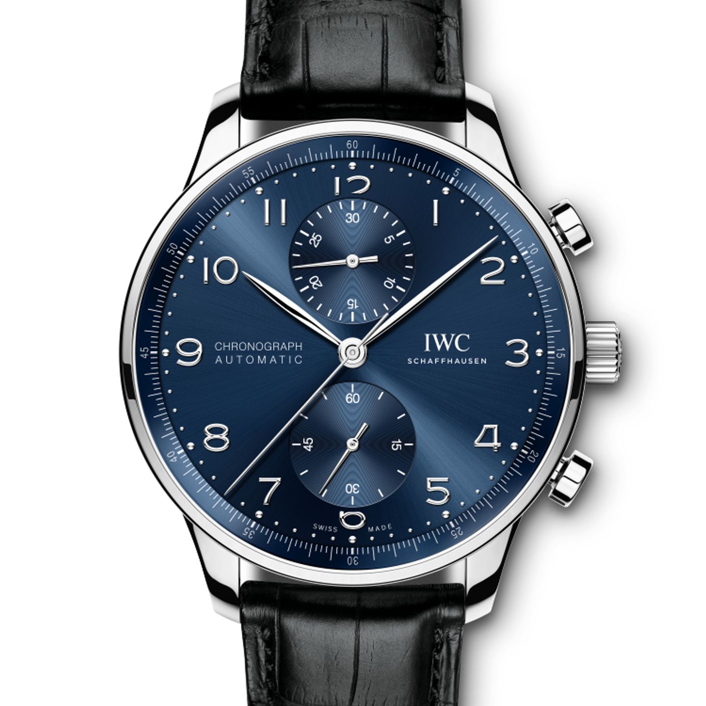 IWC Portuguese Chronograph IW371606 (2024) - Blauw wijzerplaat 41mm Staal (1/1)