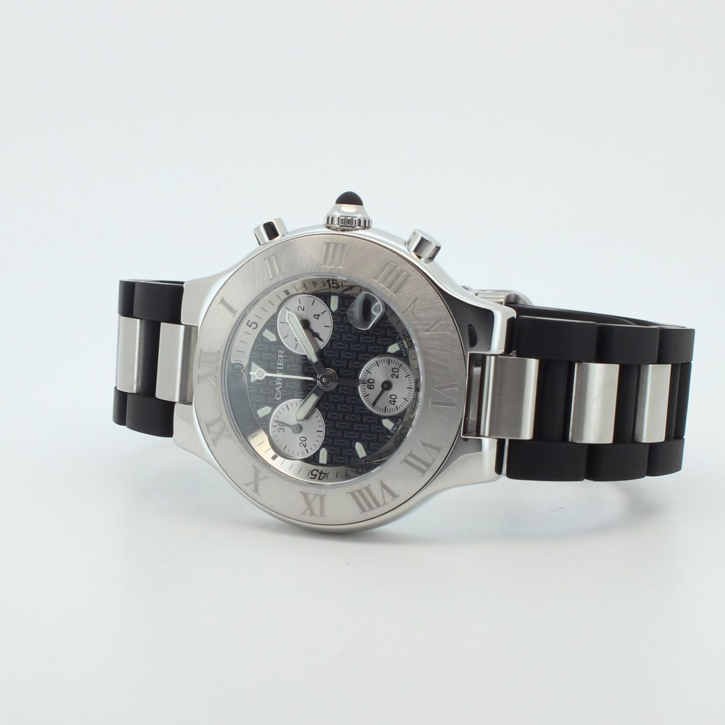 Cartier 21 Chronoscaph 2424 (2001) - 38mm Staal (4/8)