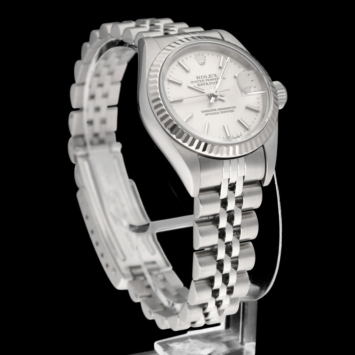 Rolex Lady-Datejust 69174 (1998) - Zilver wijzerplaat 26mm Staal (6/8)