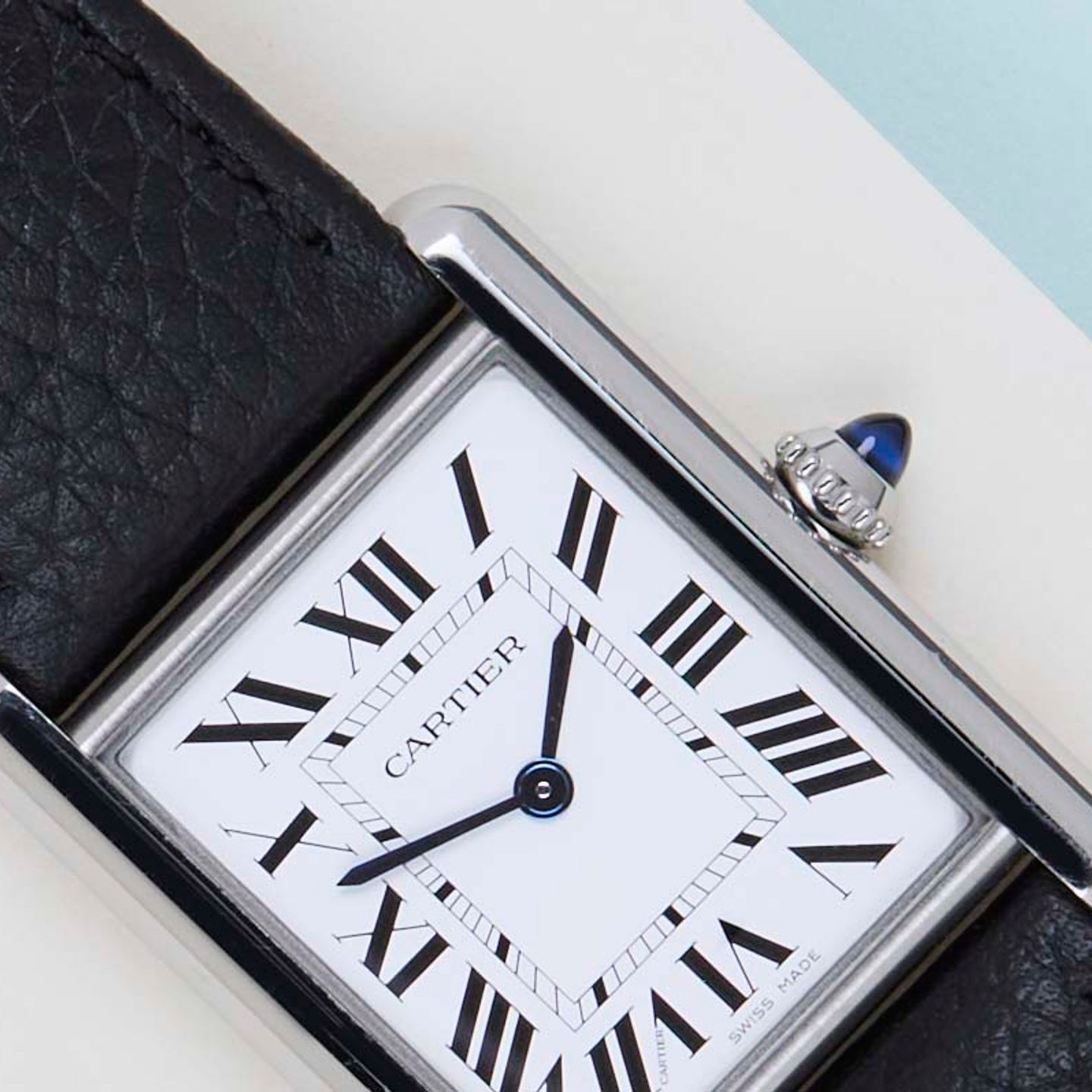 Cartier Tank WSTA0041 (2023) - Wit wijzerplaat 34mm Staal (3/8)