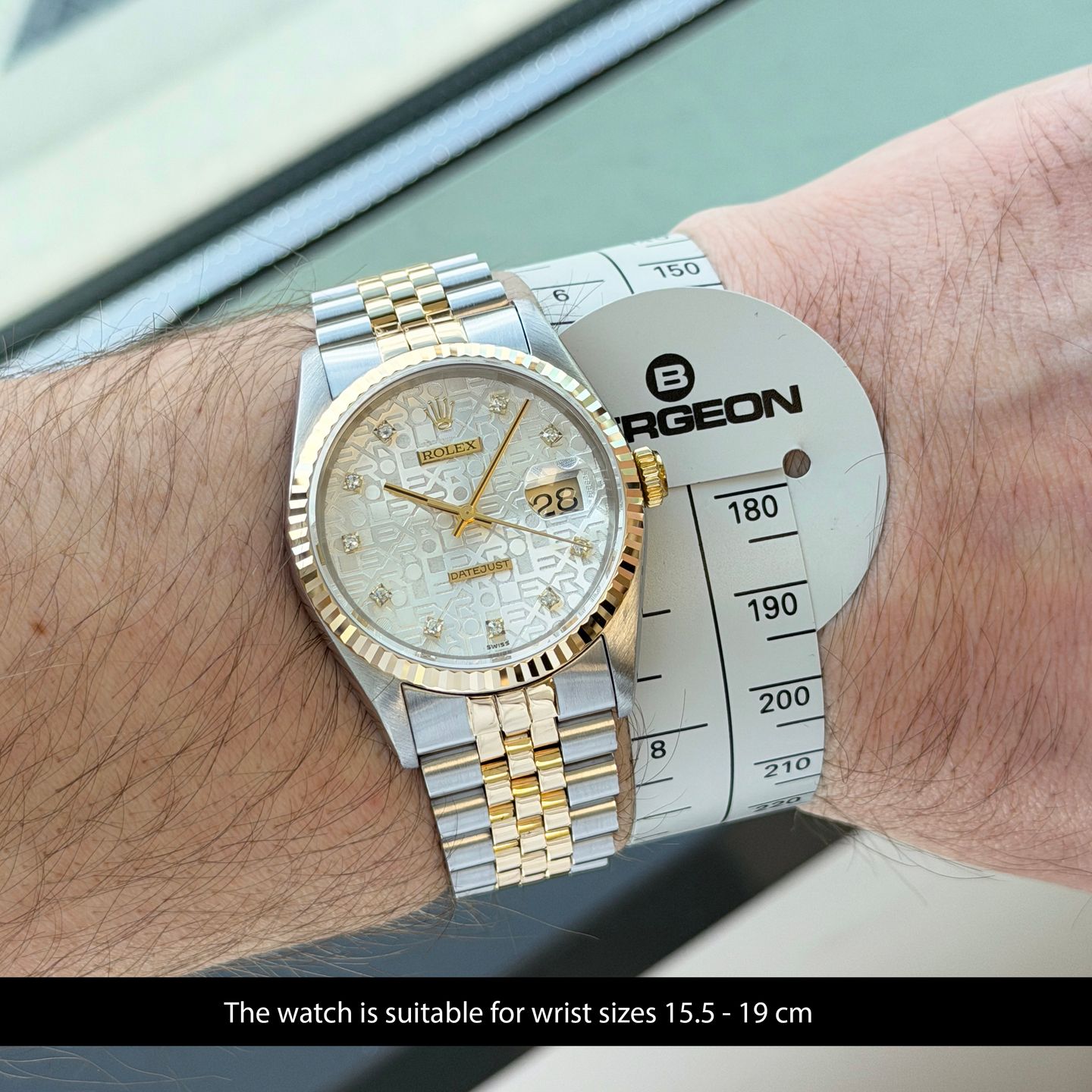 Rolex Datejust 36 16233 (1993) - 36 mm Gold/Steel case (2/8)