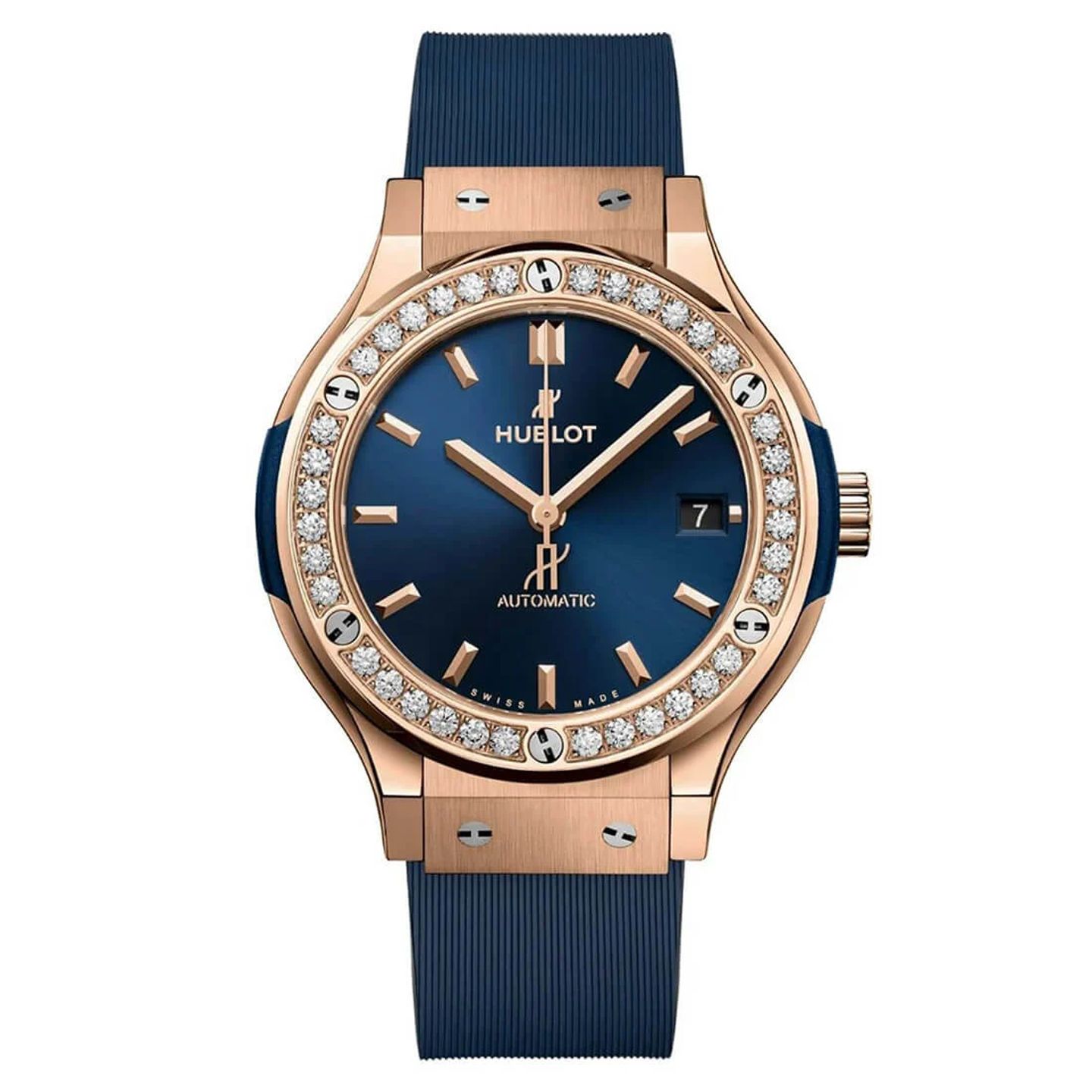 Hublot Classic Fusion Blue 565.OX.7180.RX.1204 (2024) - Blauw wijzerplaat 38mm Roségoud (3/3)